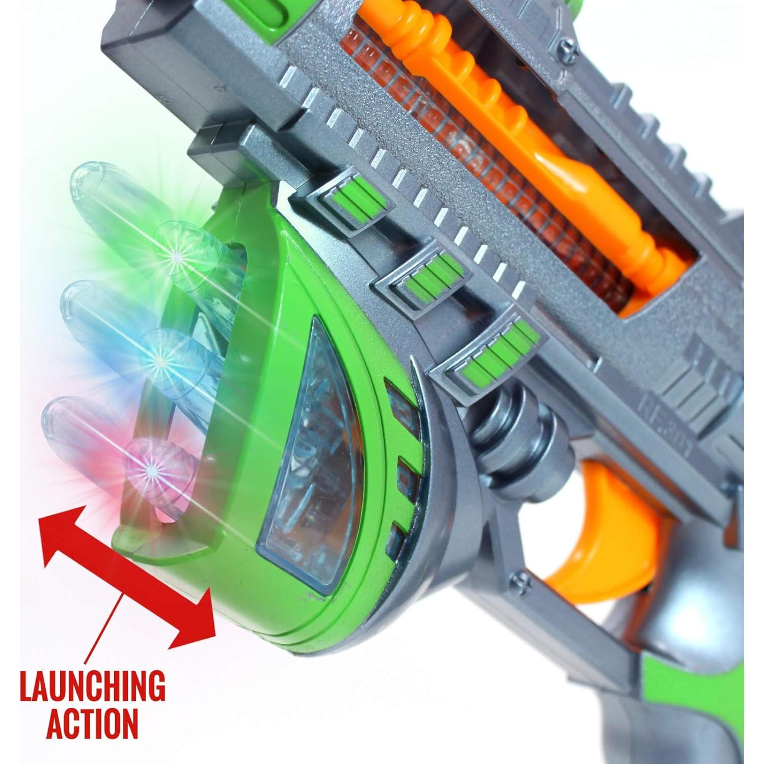 Pistola de Juguete Blaster Sónico Espacial Kidplokio - Verde