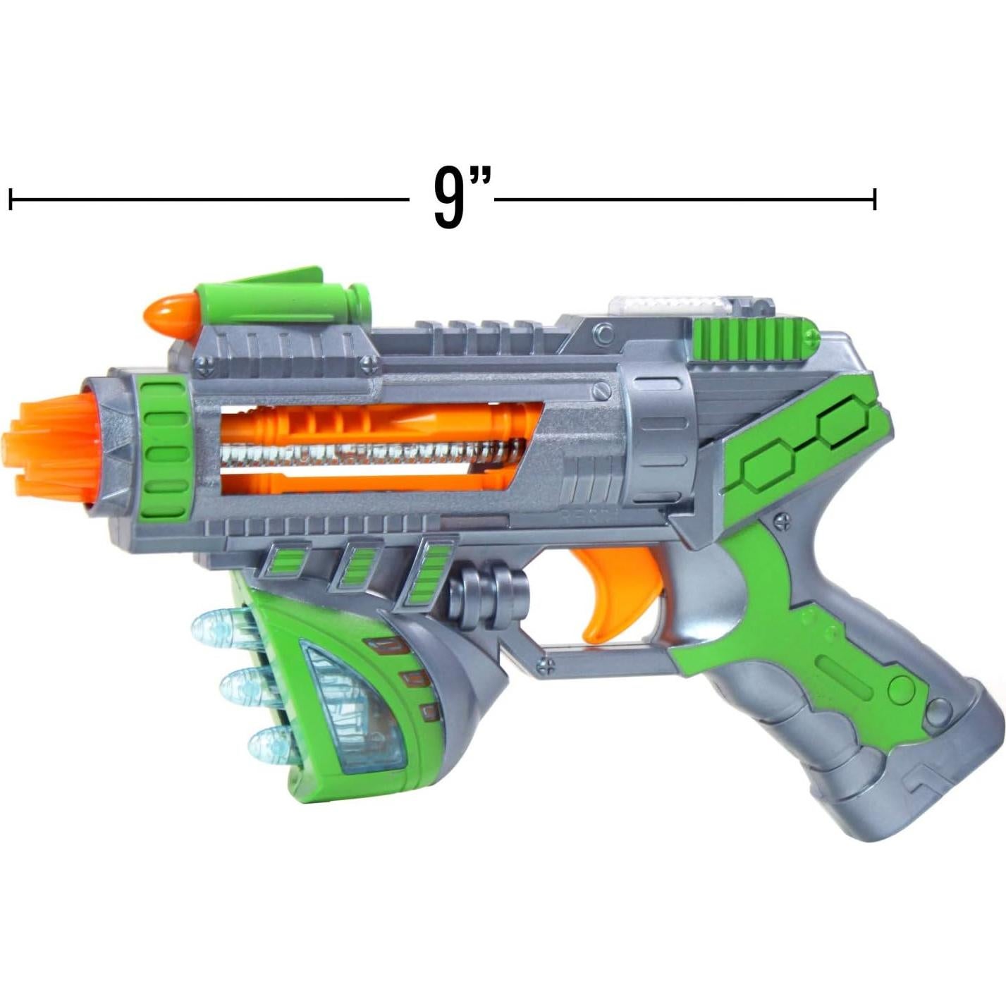 Pistola de Juguete Blaster Sónico Espacial Kidplokio - Verde