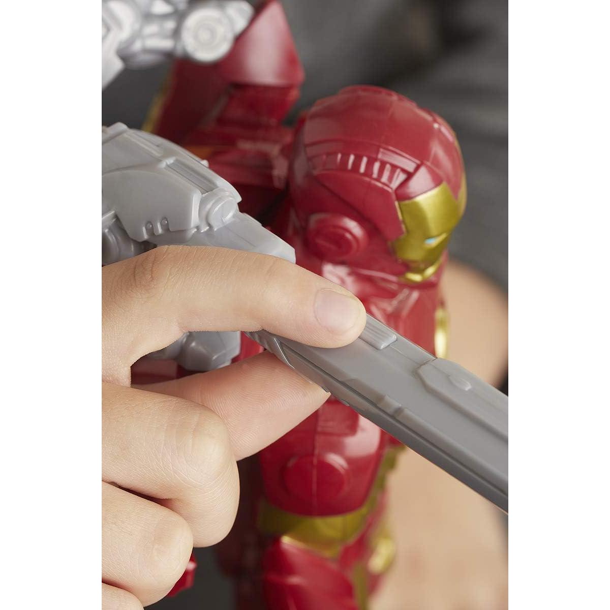 Figura de acción Iron Man Titan Hero Hasbro 30 cm con lanzador