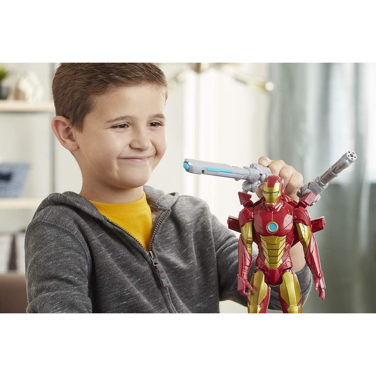 Figura de acción Iron Man Titan Hero Hasbro 30 cm con lanzador