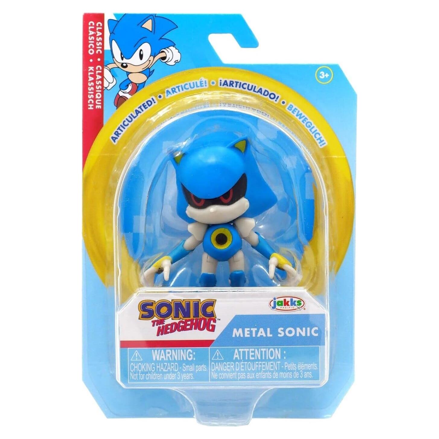 Figura Mini Sonic The Hedgehog 6.35 cm - Jakks - Metálico