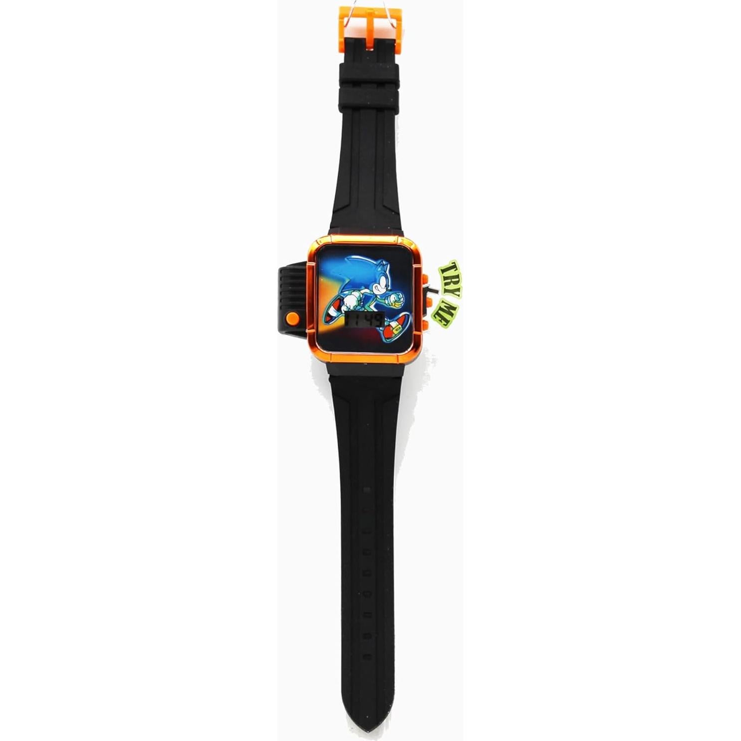 Reloj LCD Sonic The Hedgehog con Linterna para Niños