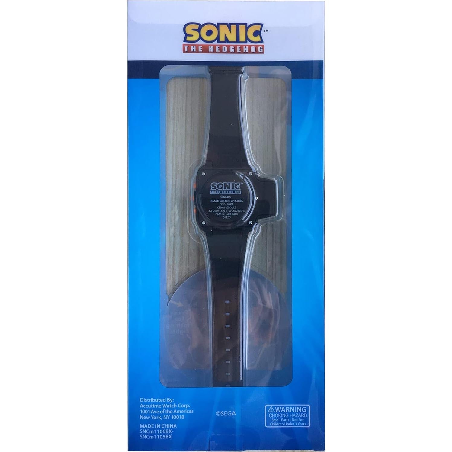 Reloj LCD Sonic The Hedgehog con Linterna para Niños