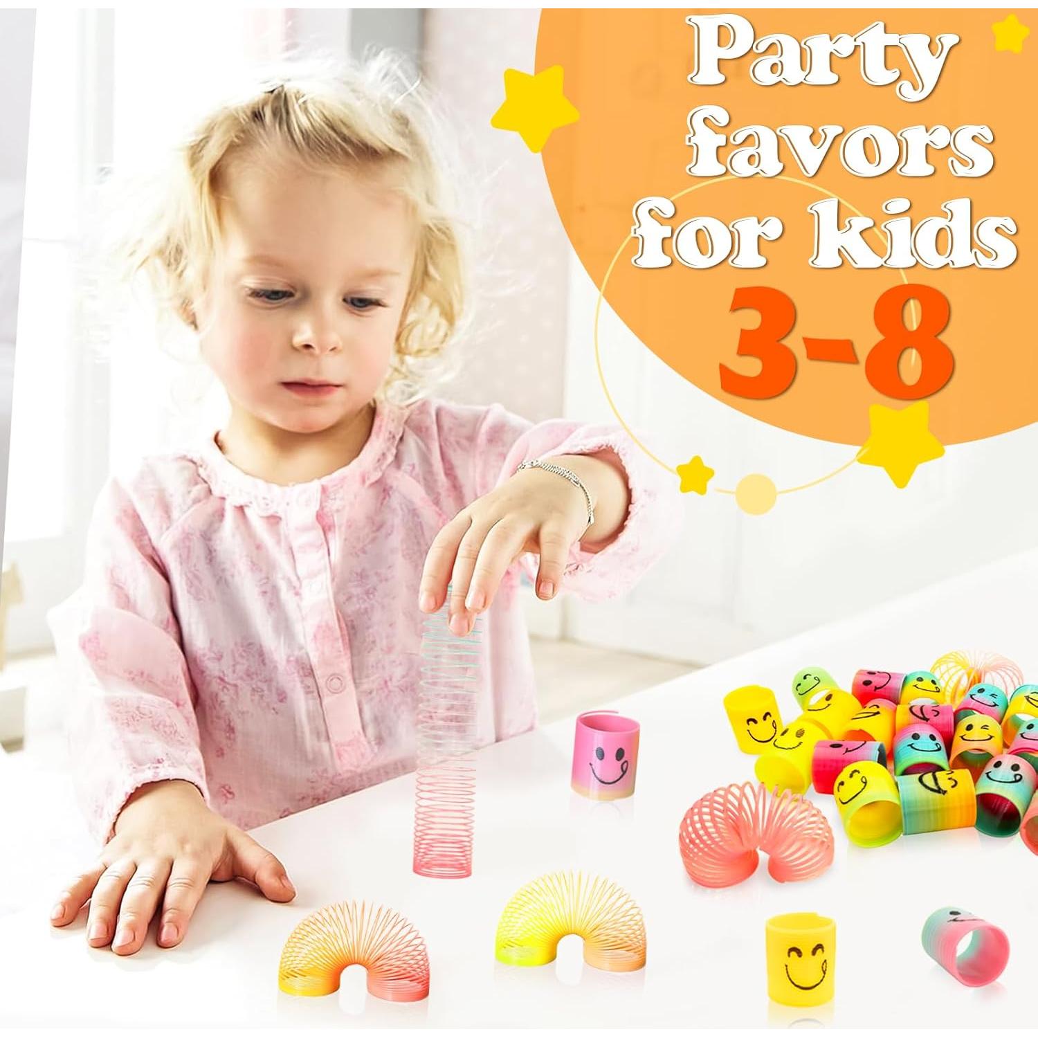 126 Resortes de Colores Cocurb - Juguetes de Fiesta para Niños