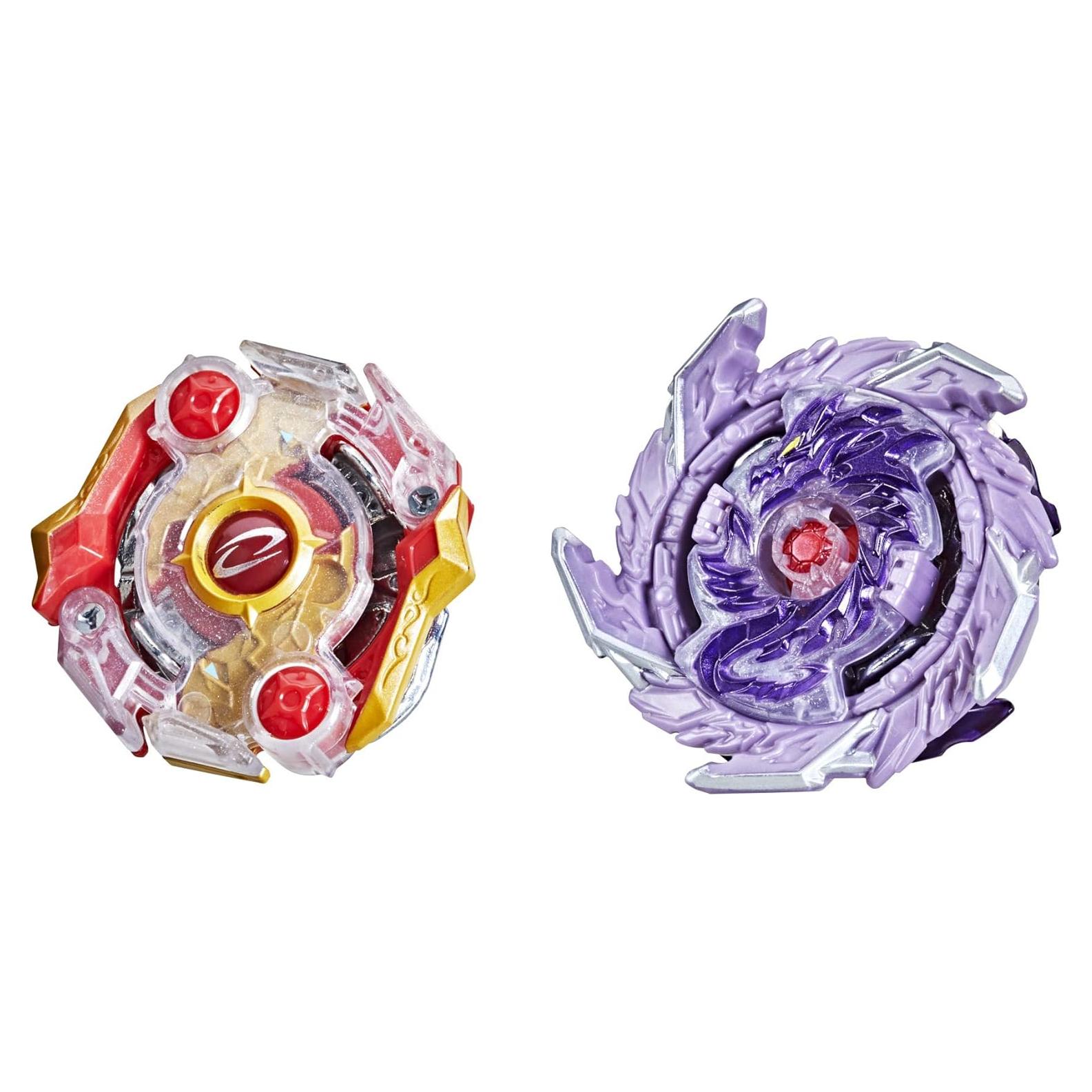 Beyblade Burst Speedstorm Kolossal Fafnir F6 y Odax O6 - 2 Peonzas de Batalla