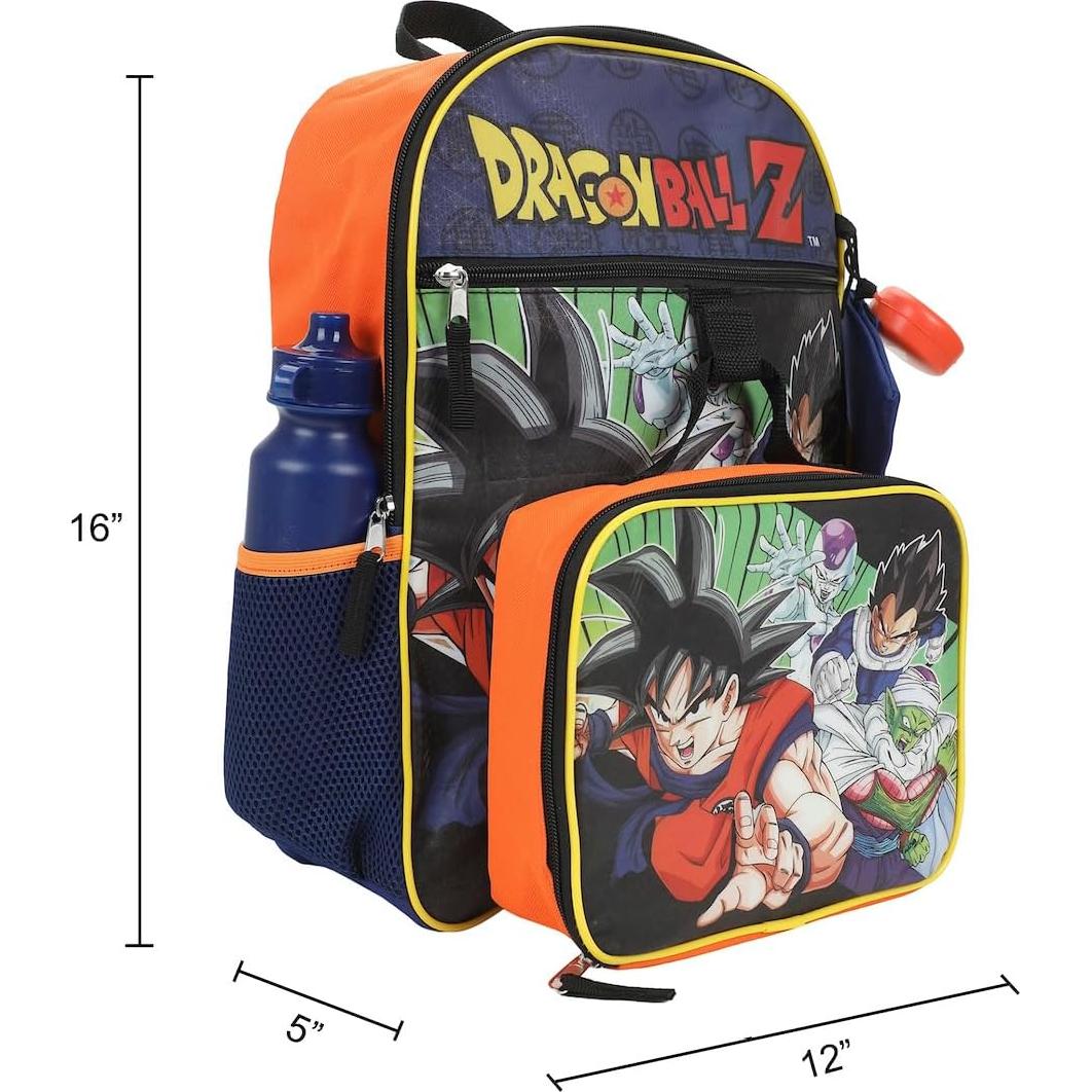 Mochila Dragon Ball Z 4 Piezas para Niños 16L BIOWORLD