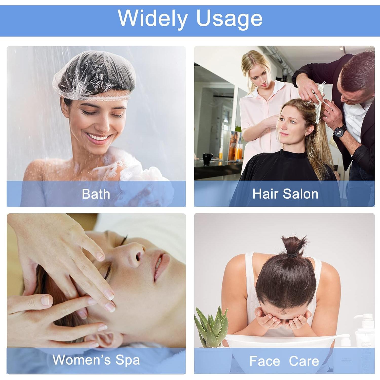 150 Gorras de Ducha Desechables Ceizioes Impermeables