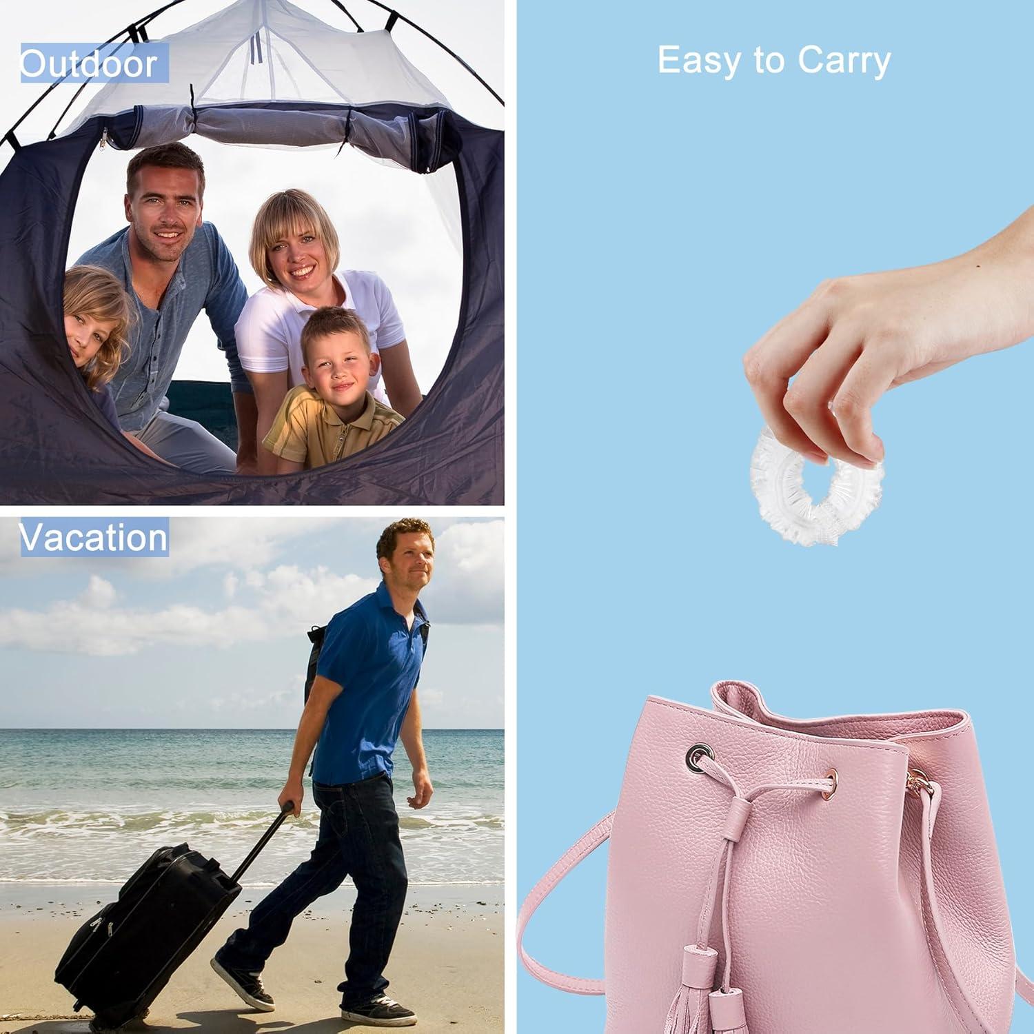 150 Gorras de Ducha Desechables Ceizioes Impermeables