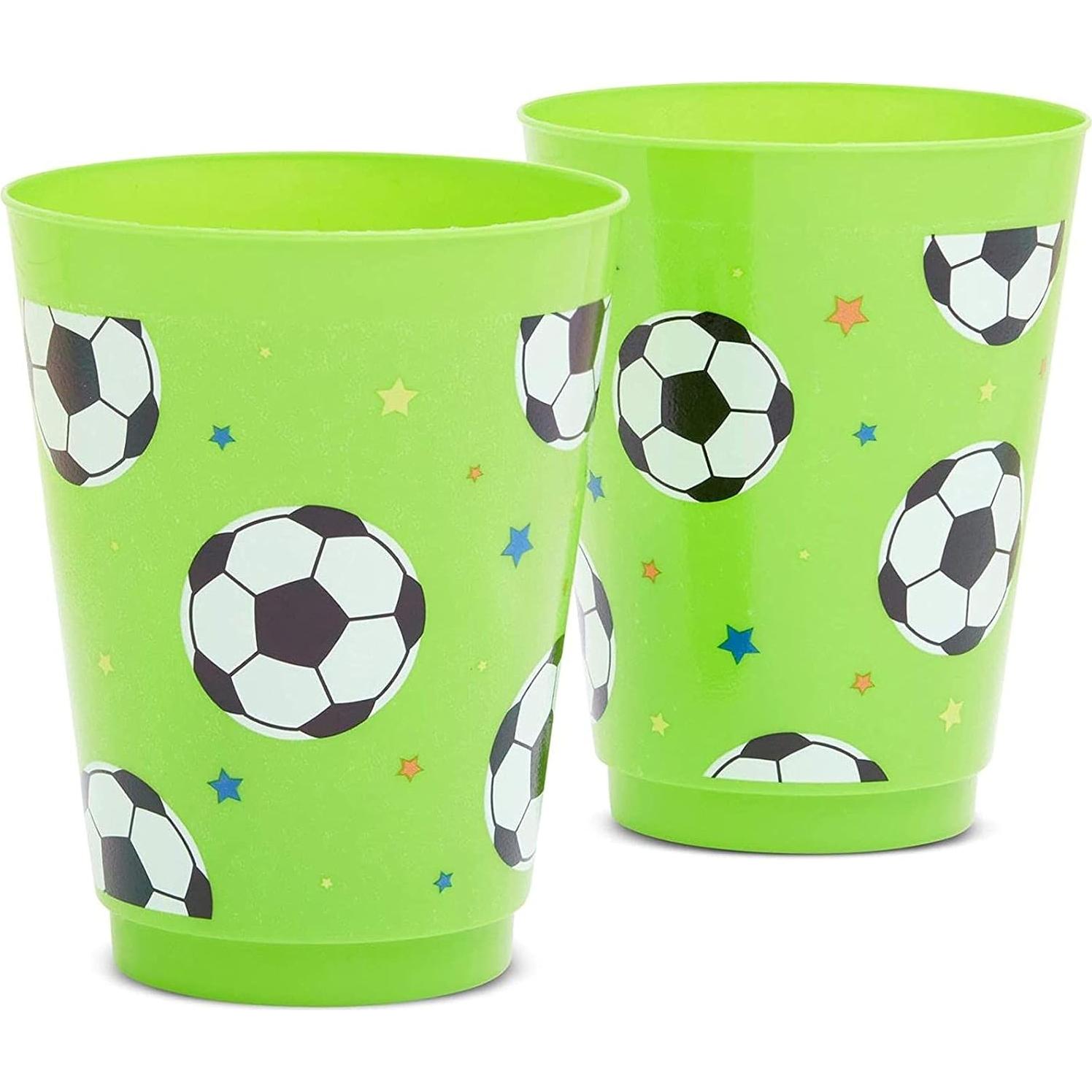 Tazas Reutilizables BLUE PANDA 16 Piezas Verde Fútbol