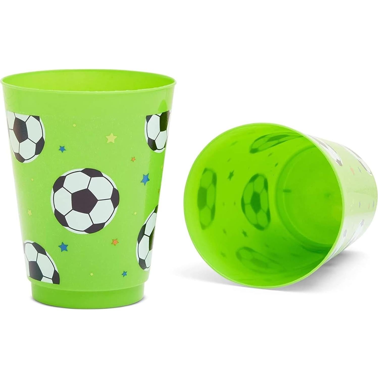 Tazas Reutilizables BLUE PANDA 16 Piezas Verde Fútbol