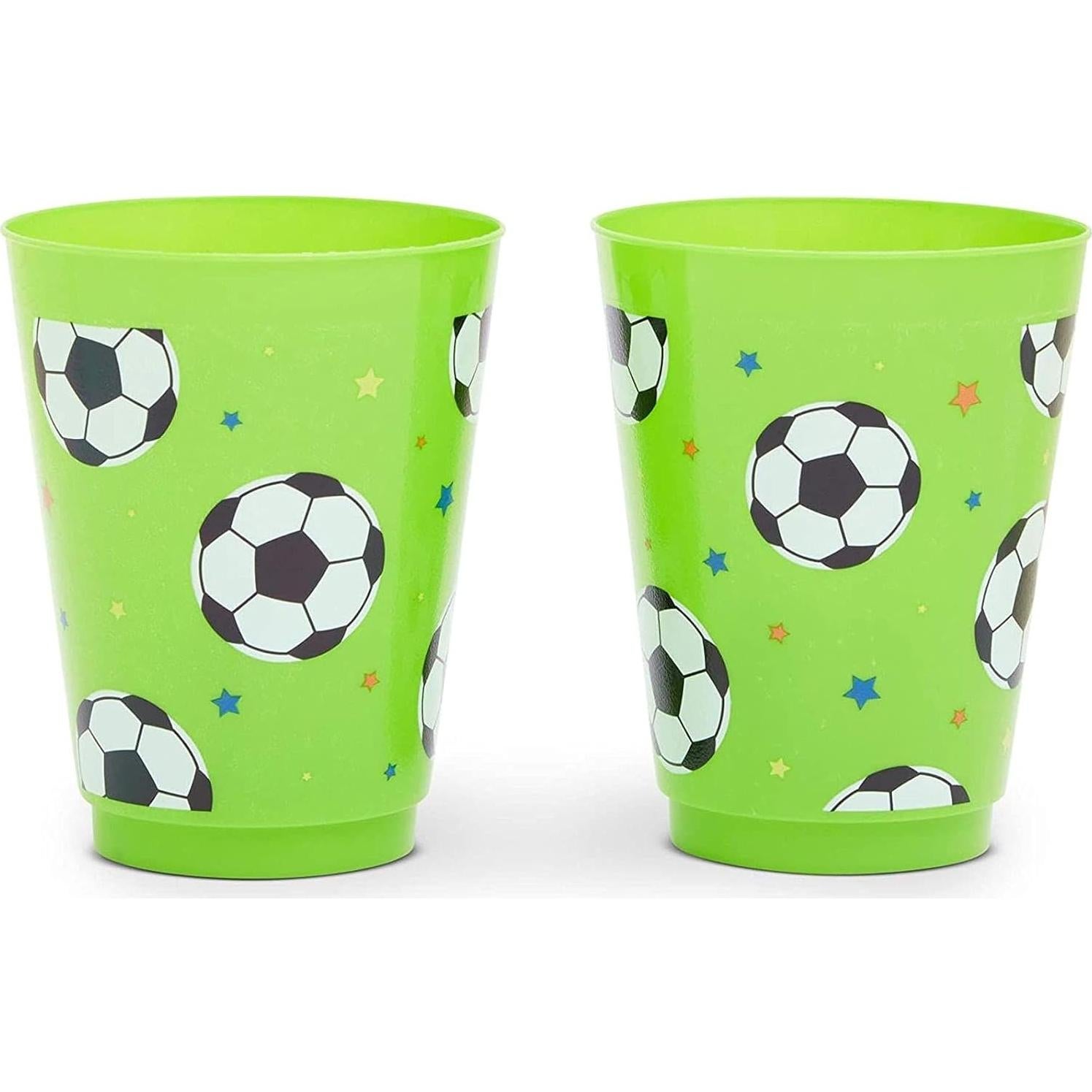 Tazas Reutilizables BLUE PANDA 16 Piezas Verde Fútbol