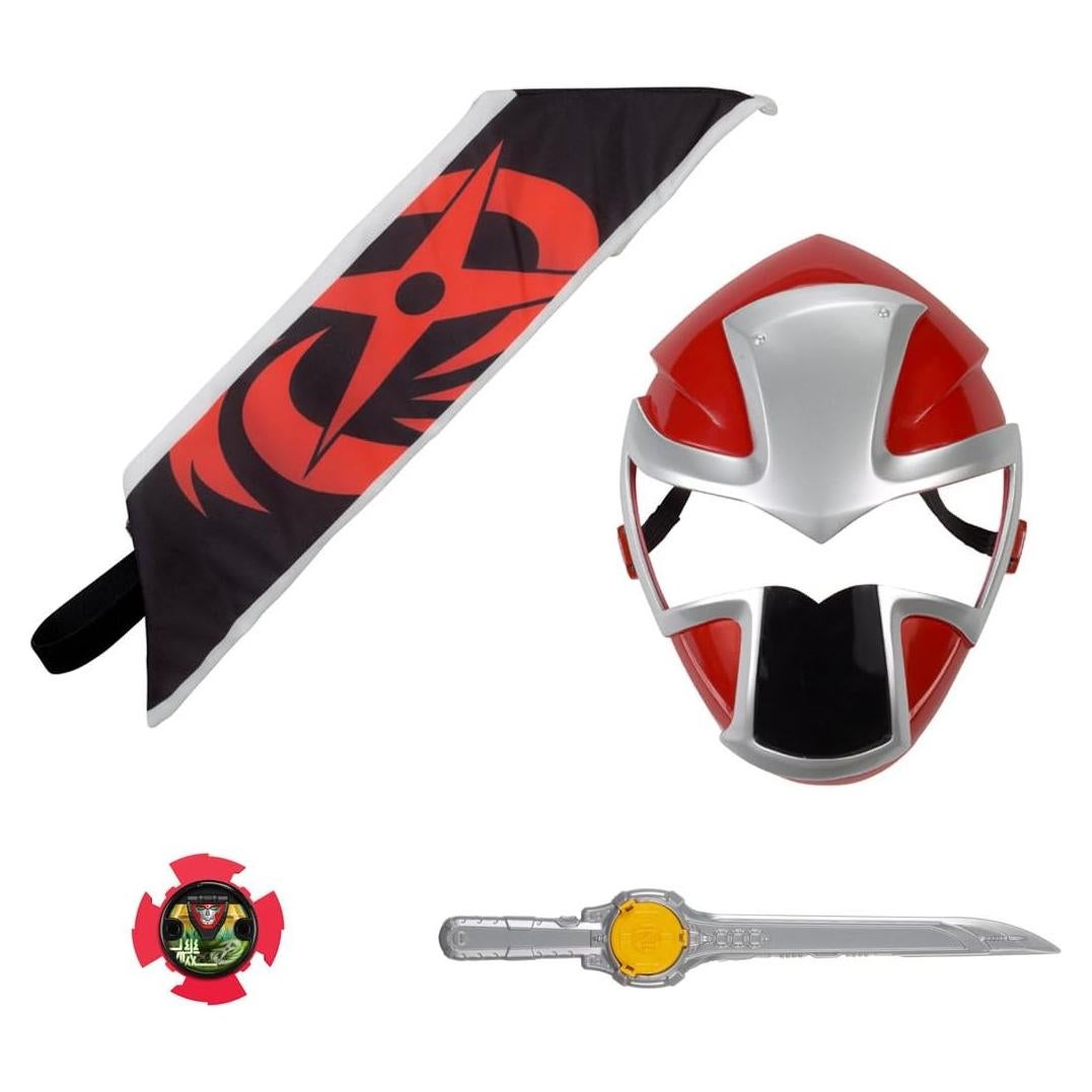 Conjunto de Héroe Ranger Ninja Steel Bandai - Máscara, Espada y Estrella