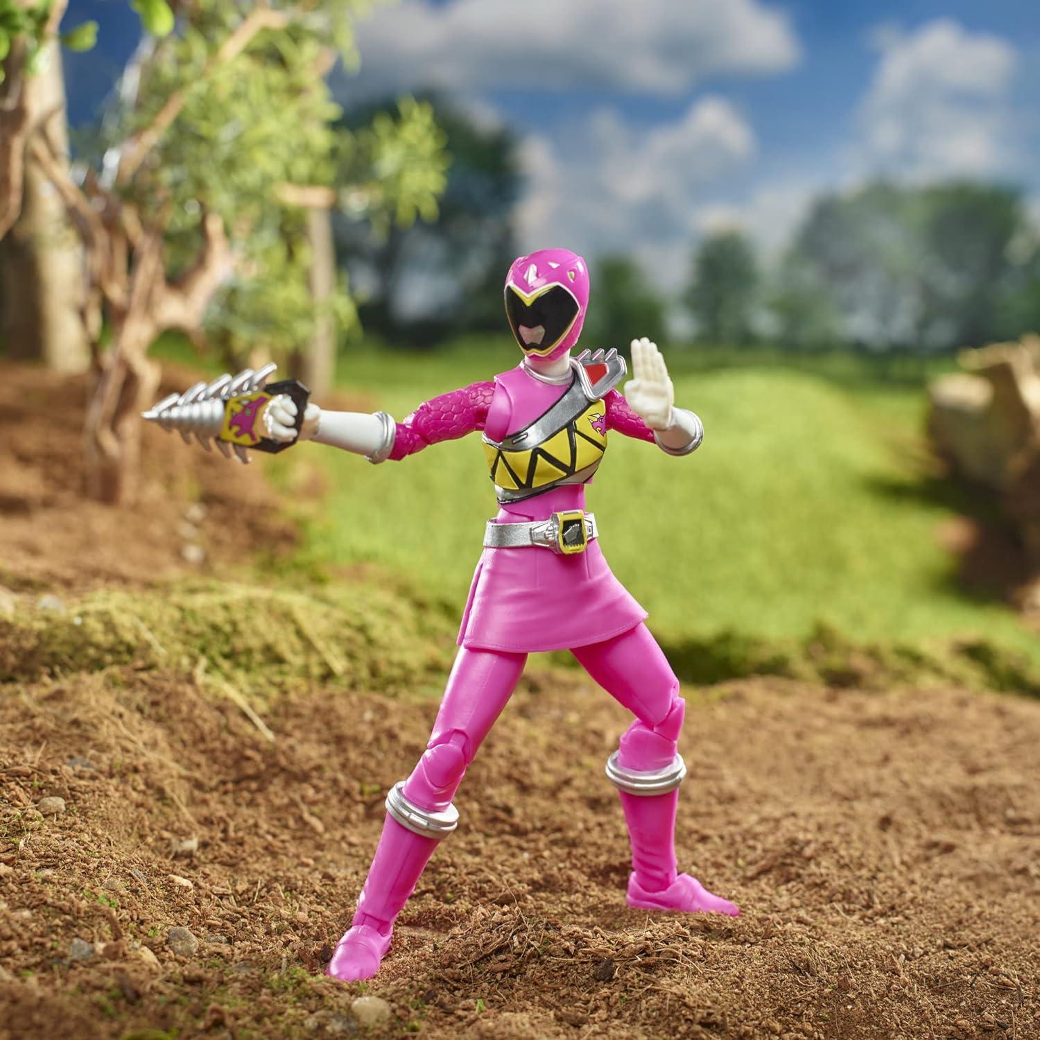 Figura de Acción Coleccionable Ranger Rosa Dino Charge 15 cm Hasbro