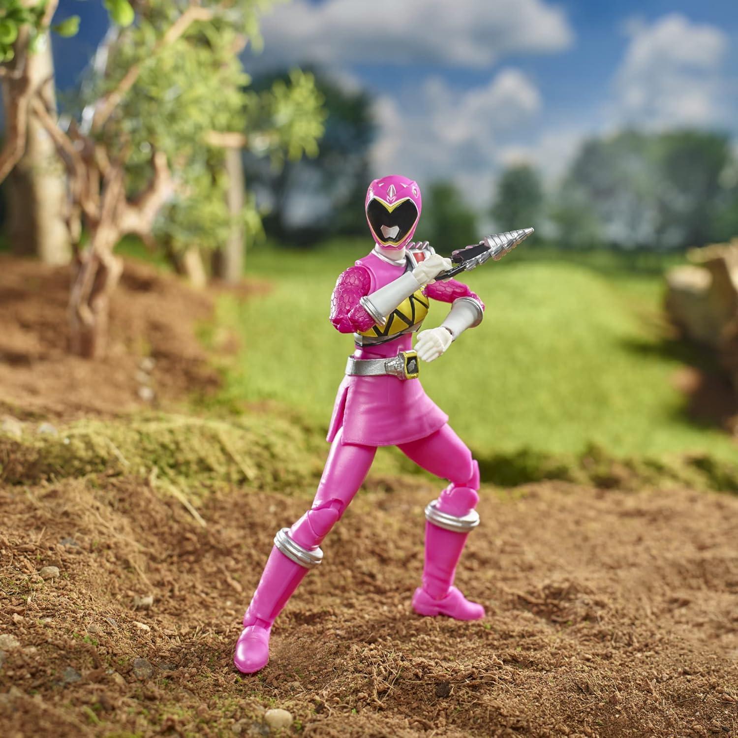 Figura de Acción Coleccionable Ranger Rosa Dino Charge 15 cm Hasbro