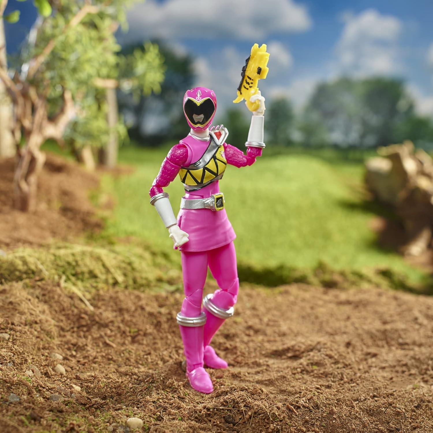 Figura de Acción Coleccionable Ranger Rosa Dino Charge 15 cm Hasbro