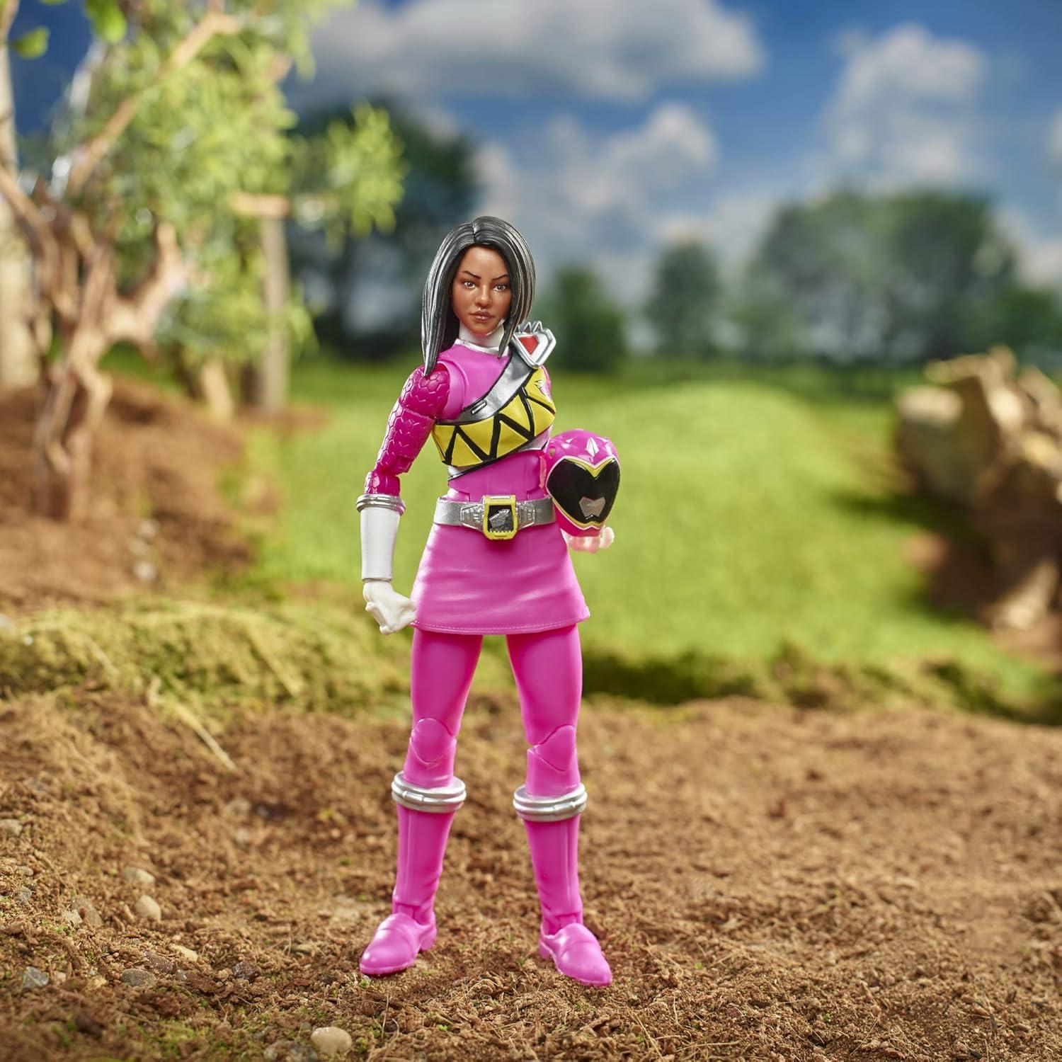 Figura de Acción Coleccionable Ranger Rosa Dino Charge 15 cm Hasbro