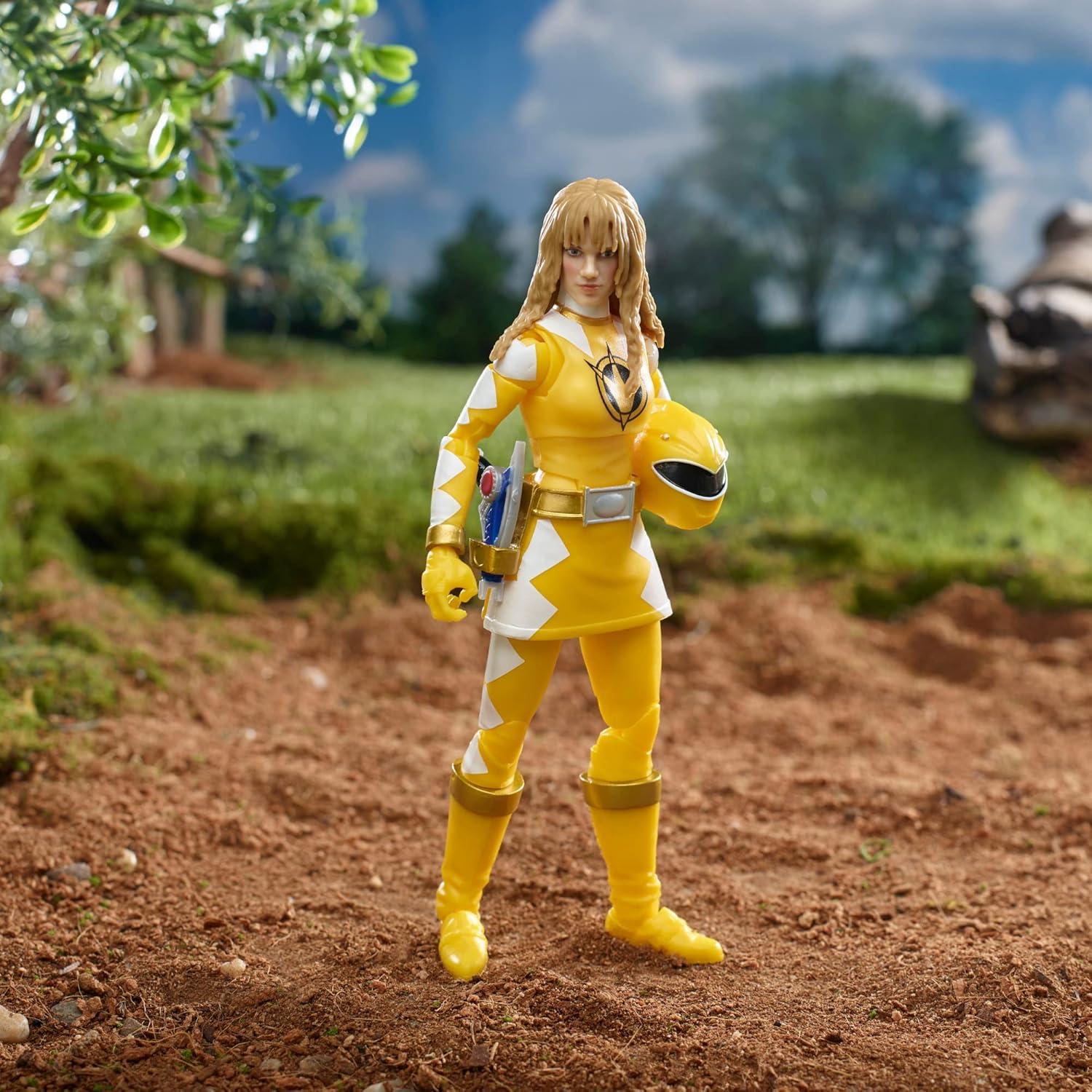 Figura de acción Power Rangers Lightning Dino Thunder Yellow Ranger 17 cm