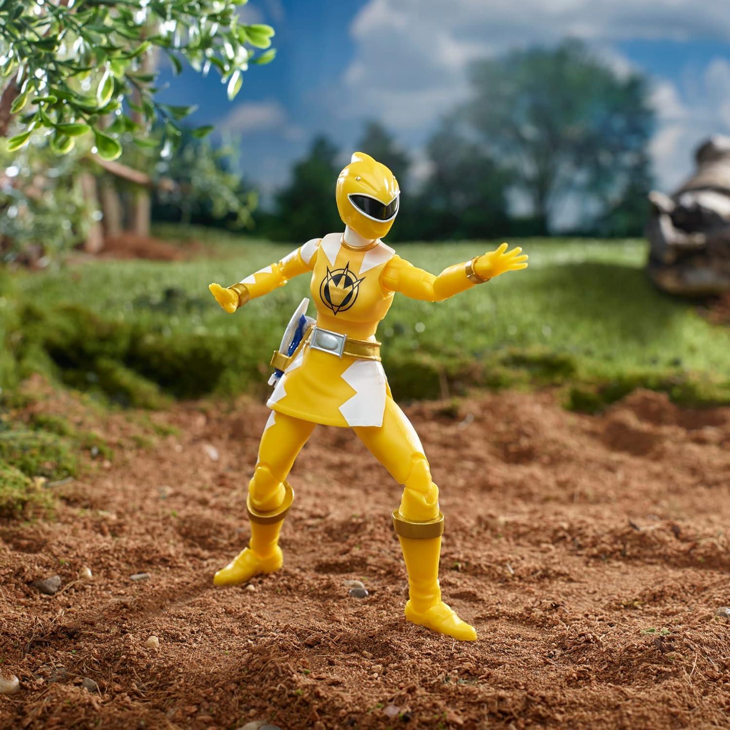 Figura de acción Power Rangers Lightning Dino Thunder Yellow Ranger 17 cm
