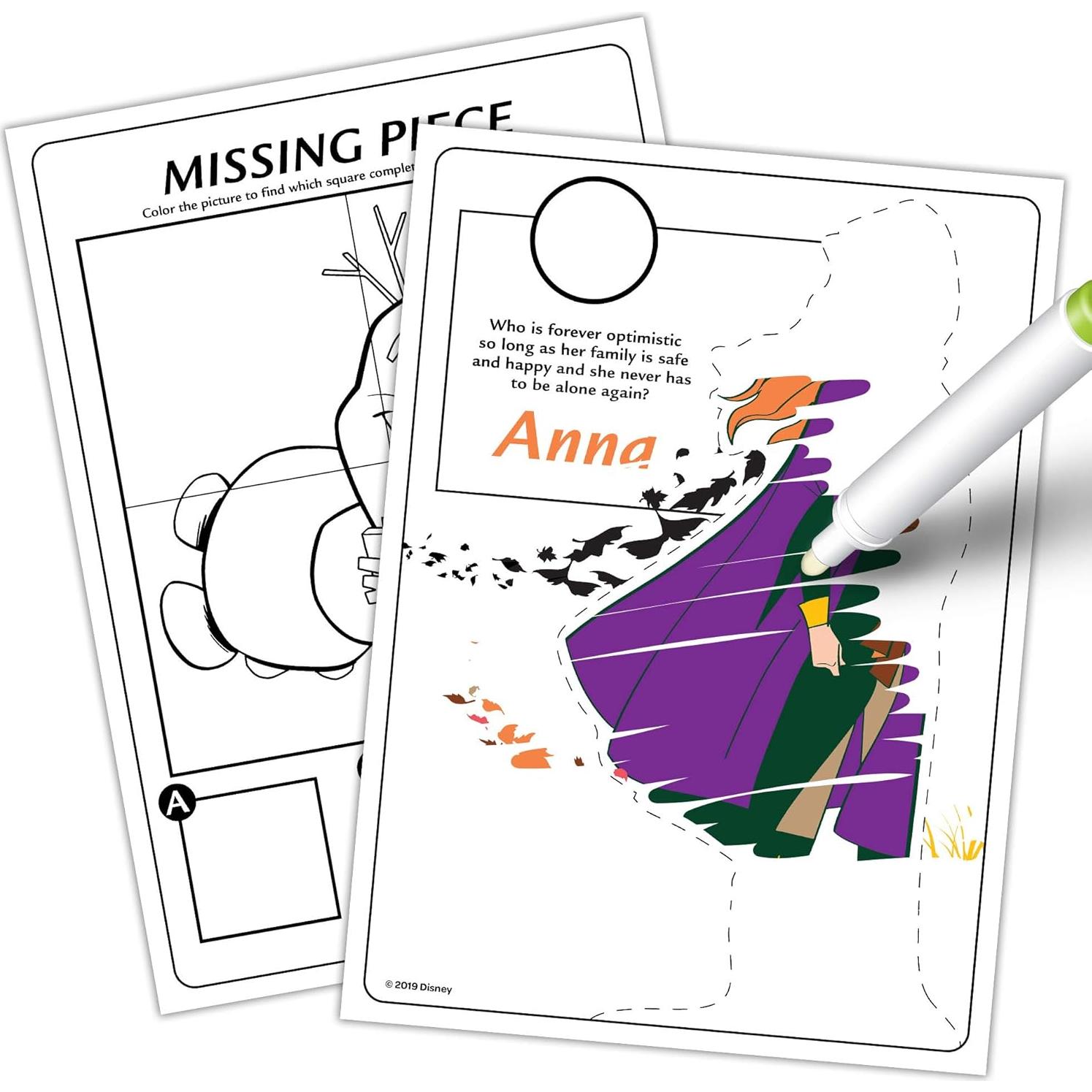 Disney Frozen 2 Libro de Tinta Mágica Anna y Elsa 20 Páginas