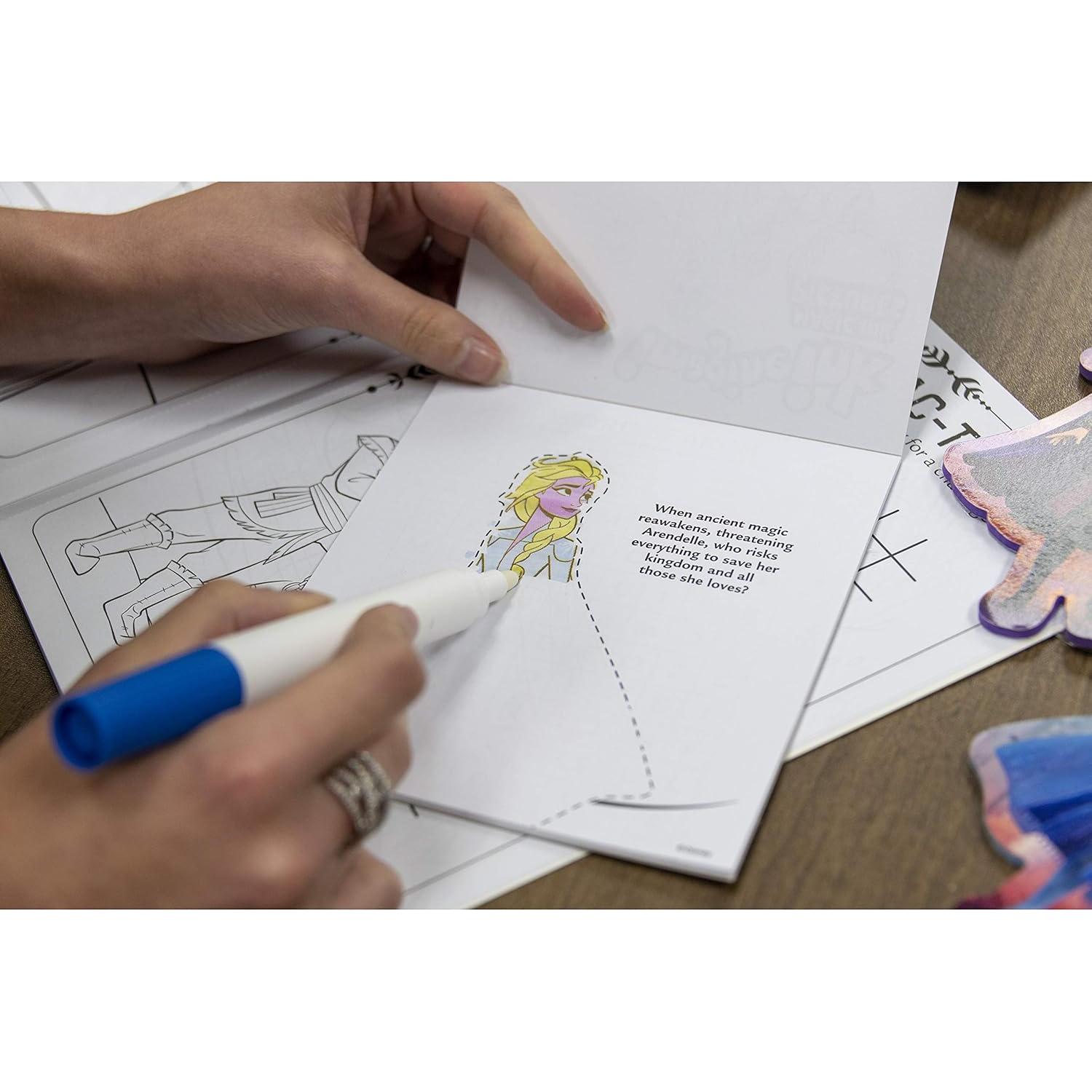 Disney Frozen 2 Libro de Tinta Mágica Anna y Elsa 20 Páginas