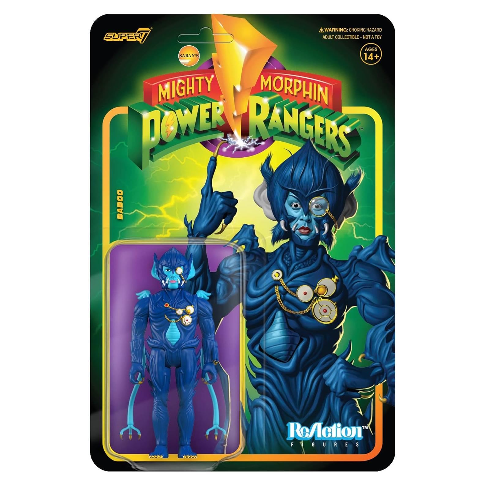 Figura de Acción Baboo Super7 - Mighty Morphin Power Rangers 9.5 cm