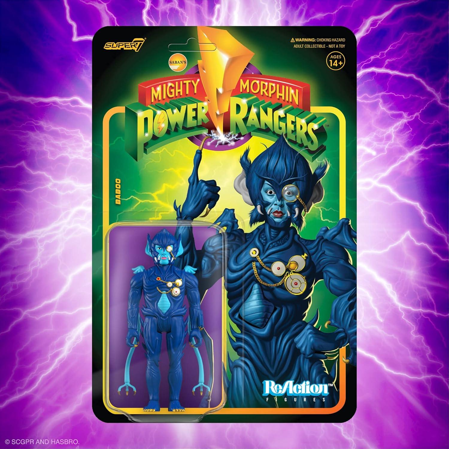 Figura de Acción Baboo Super7 - Mighty Morphin Power Rangers 9.5 cm