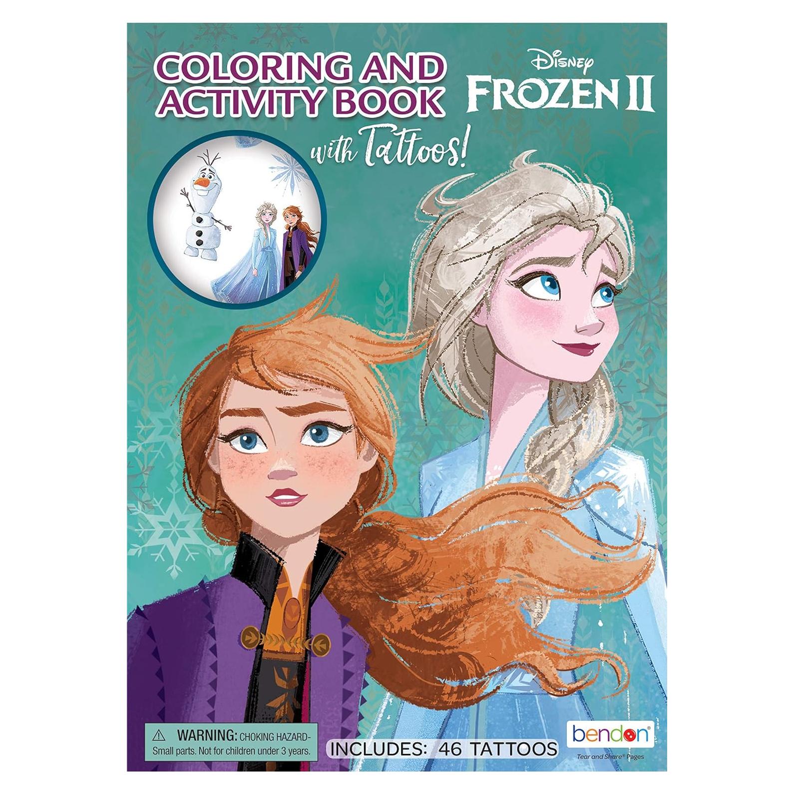 Libro de Colorear Frozen 2 Bendon 48 Páginas y Tatuajes
