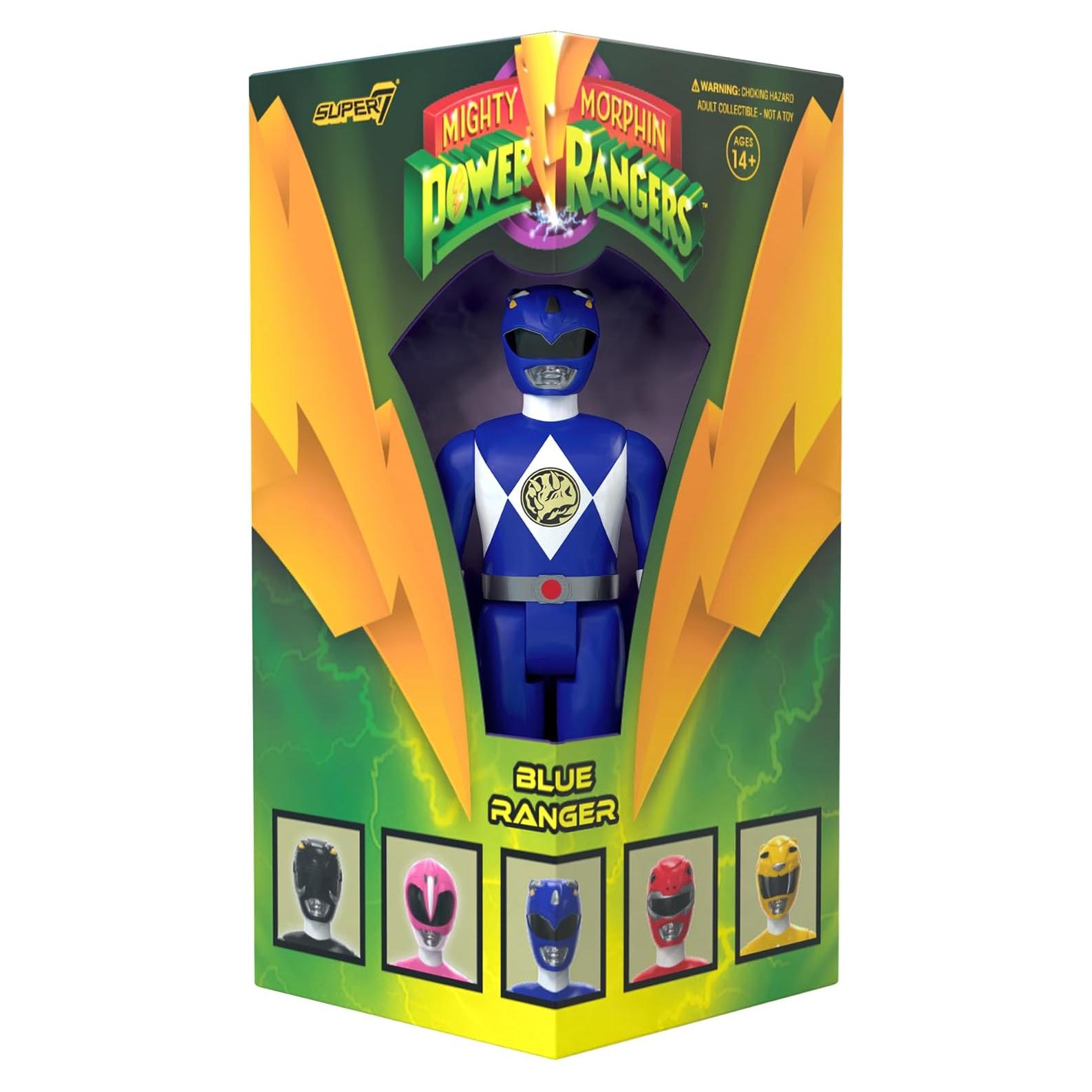 Figura de Acción Super7 Ranger Azul 9.53 cm Power Rangers