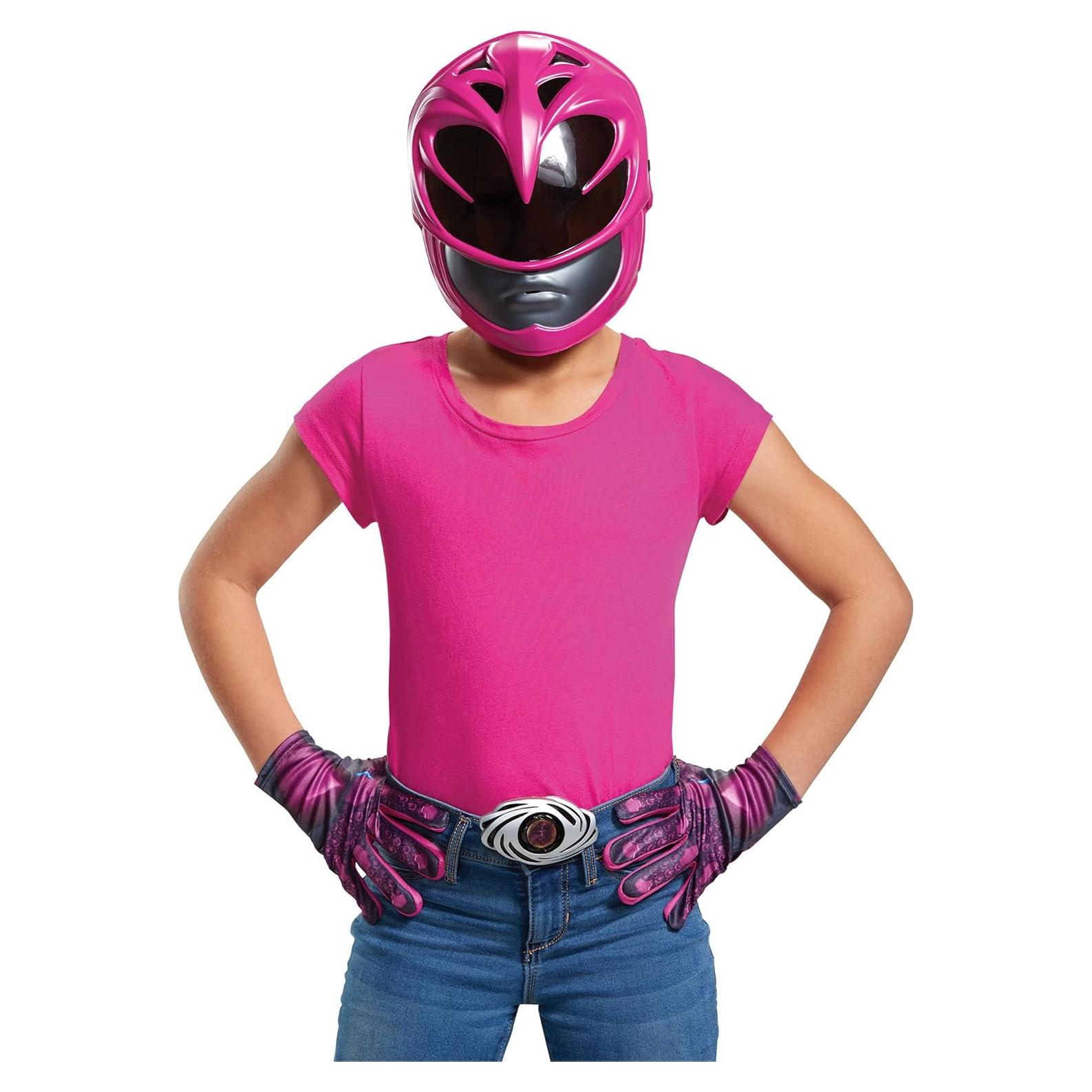 Kit de Disfraz Power Ranger Rosa para Niños - Talla Única