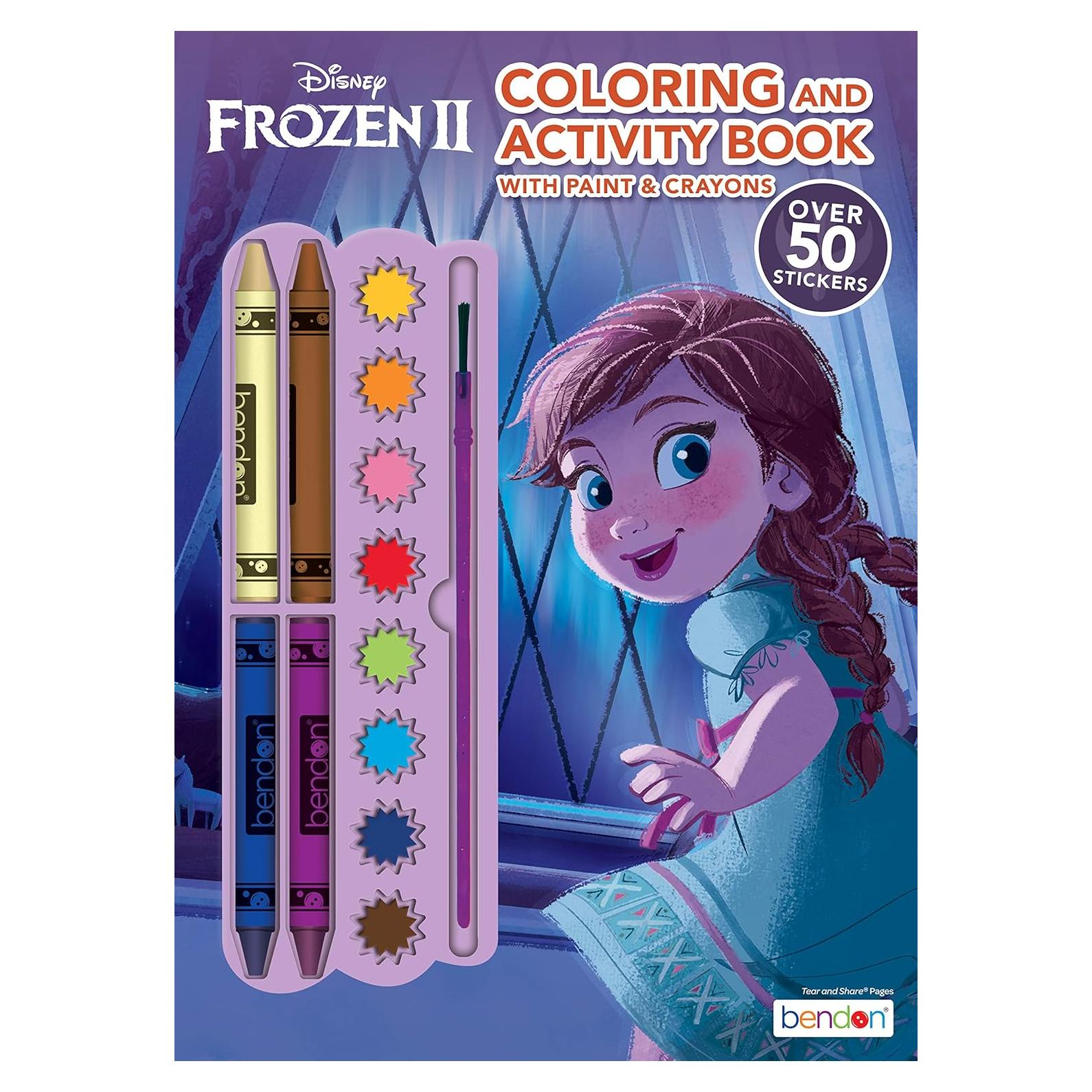 Libro de Actividades Frozen 2 Disney 128 Páginas con Pinturas