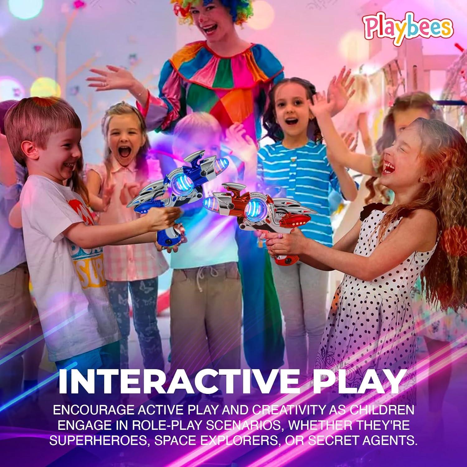 Blaster Espacial Galactic Blast Playbees - Paquete de 2 - 29.21 cm