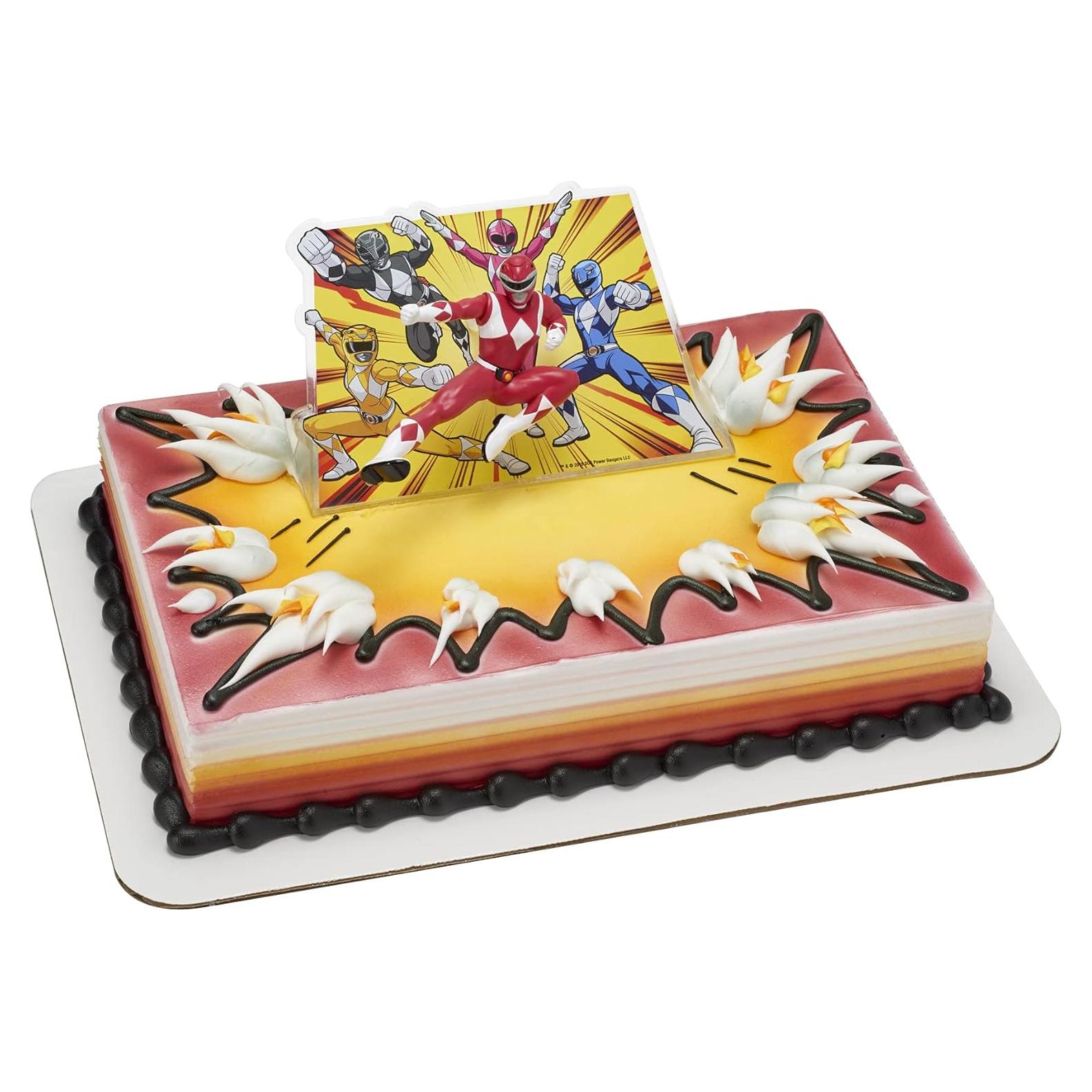 Adorno de Pastel Power Rangers DecoPac 10.8x7cm