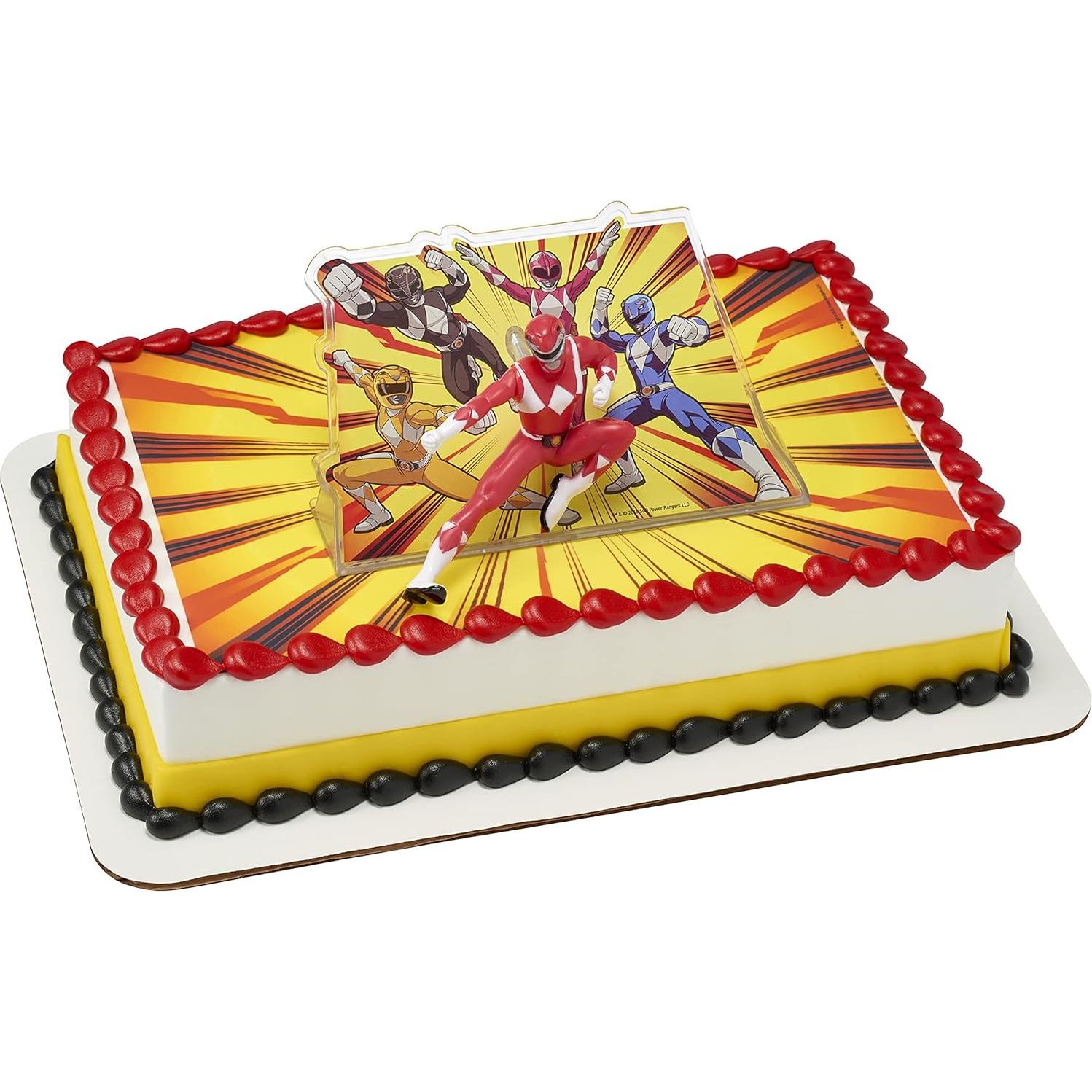 Adorno de Pastel Power Rangers DecoPac 10.8x7cm