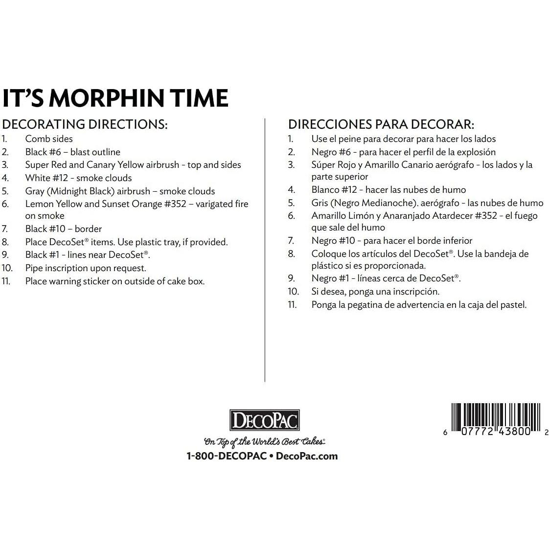 Adorno de Pastel Power Rangers DecoPac 10.8x7cm