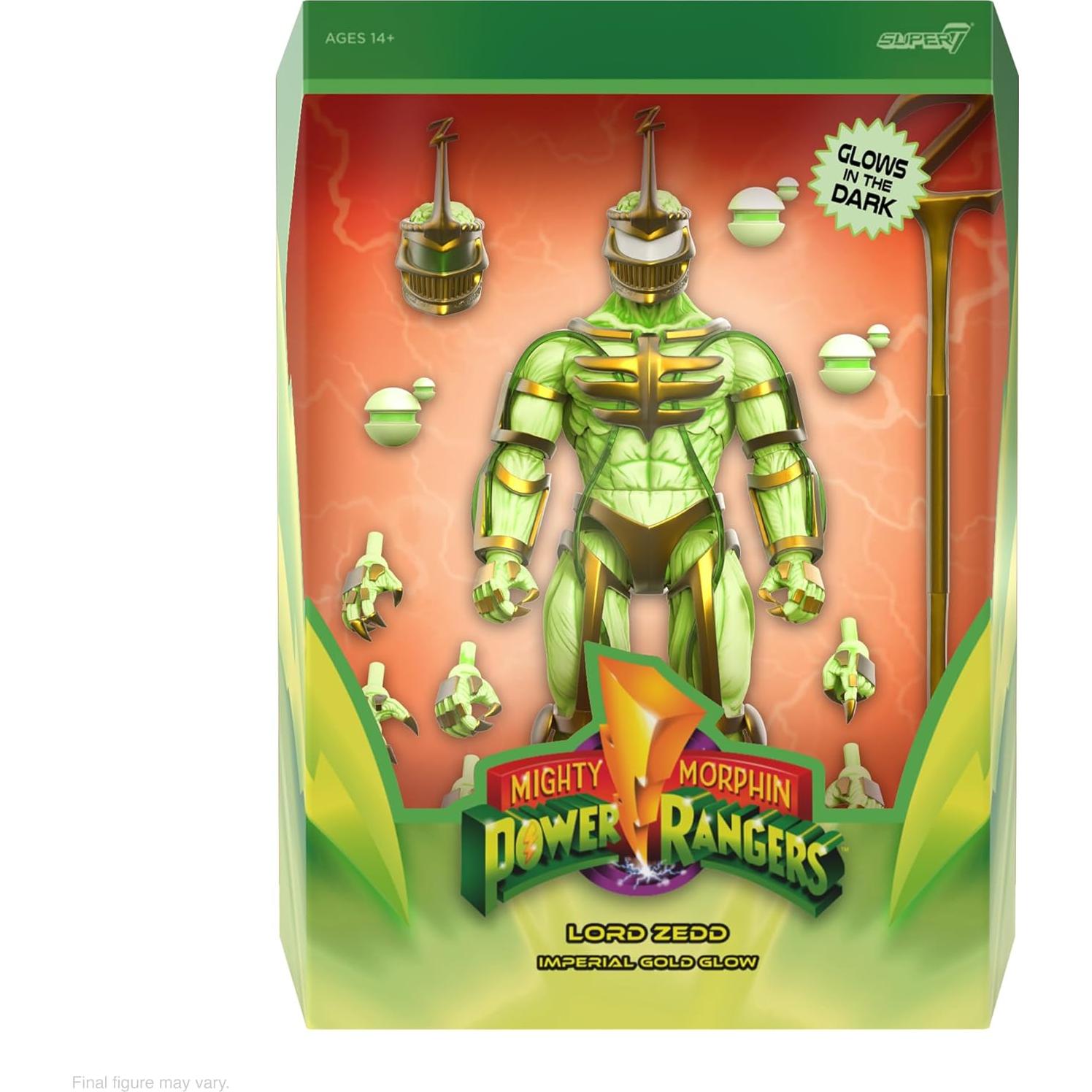 Figura de Acción Super7 ULTIMATES! Lord Zedd Brillo Dorado 17.78 cm