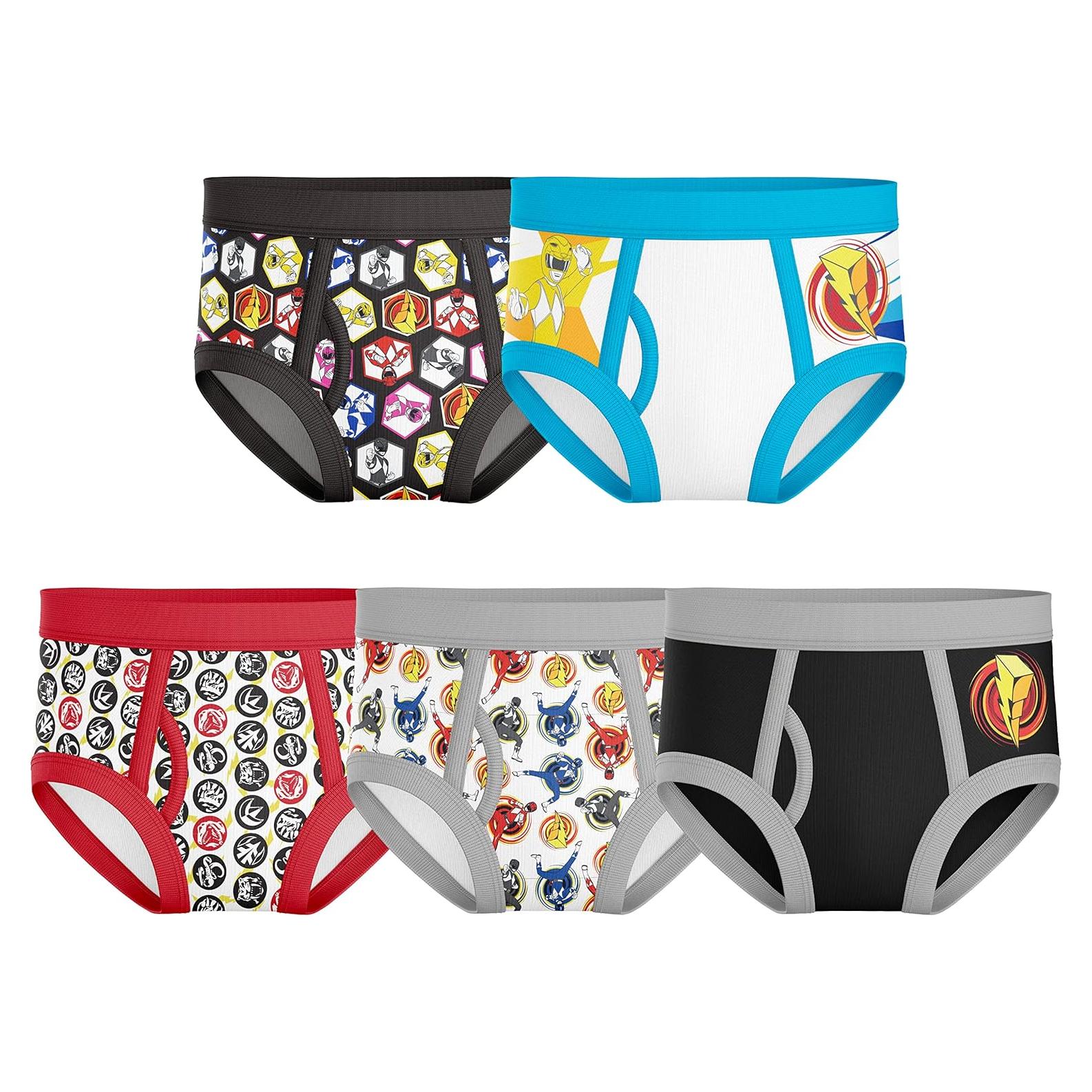 Calzoncillos para Niños Power Rangers Handcraft - Paquete de 5