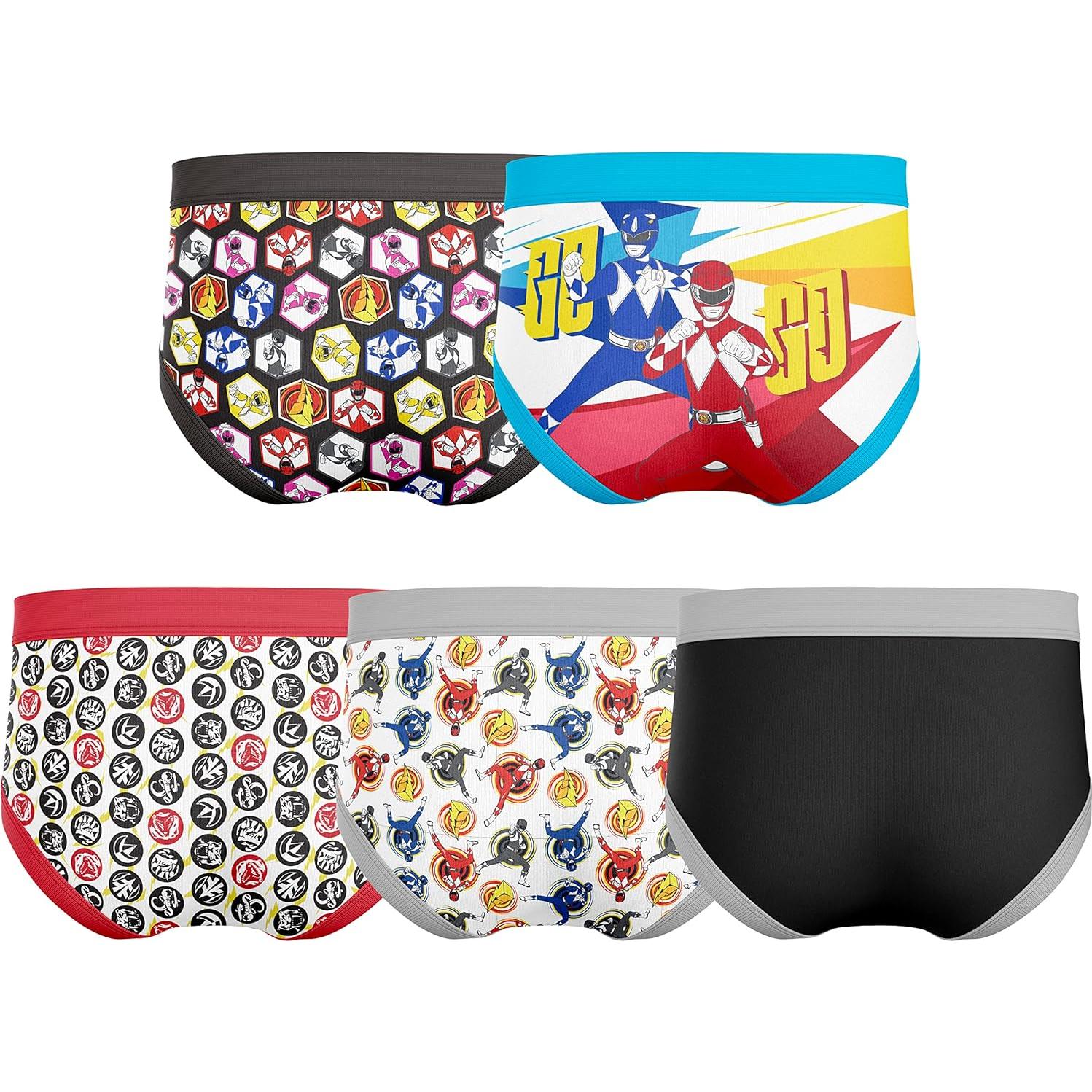 Calzoncillos para Niños Power Rangers Handcraft - Paquete de 5