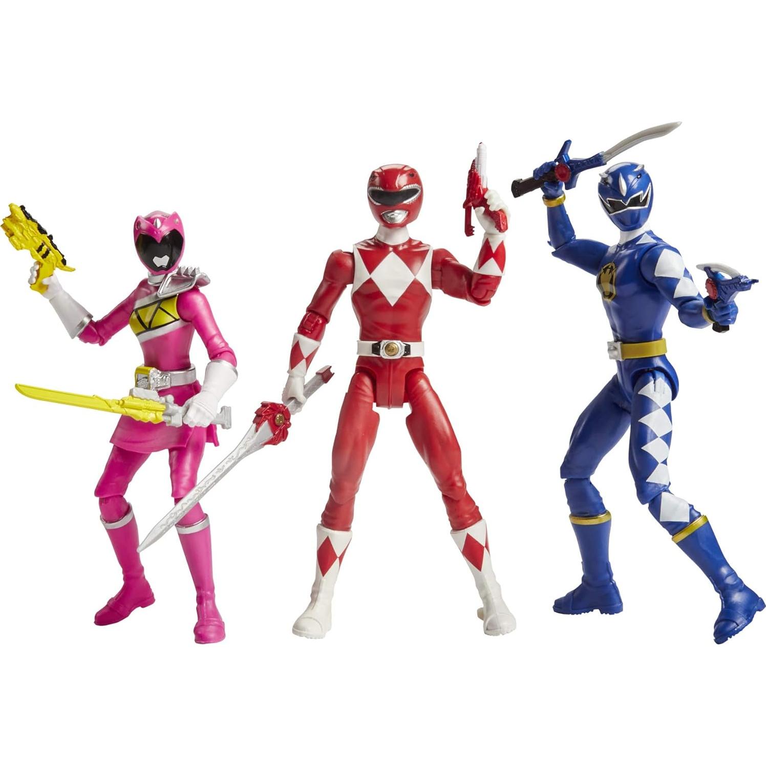 Power Rangers Beast Morphers Paquete 3 Figuras de Acción 6"