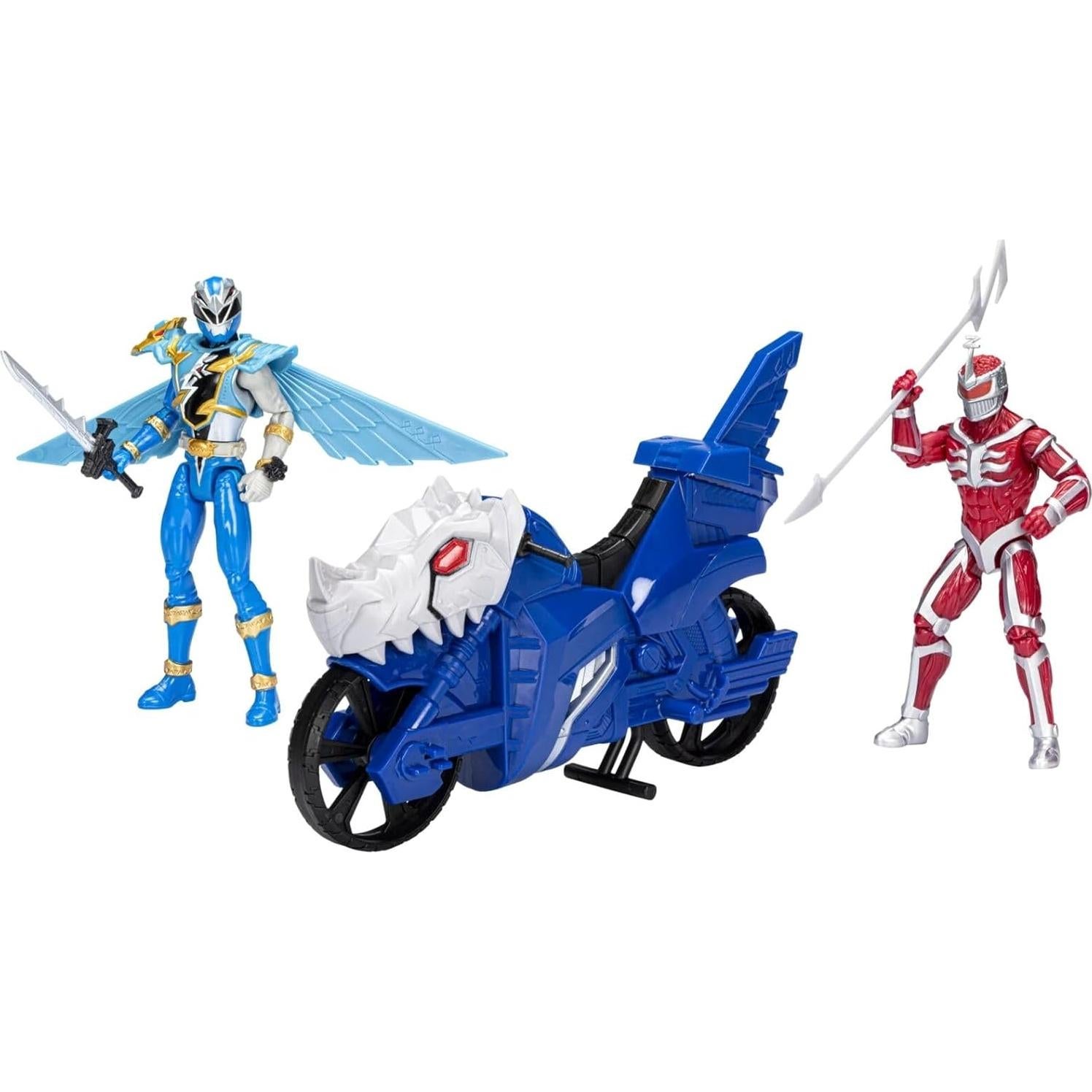 Paquete de Enfrentamiento Power Rangers Hasbro Dino Fury Ranger Azul