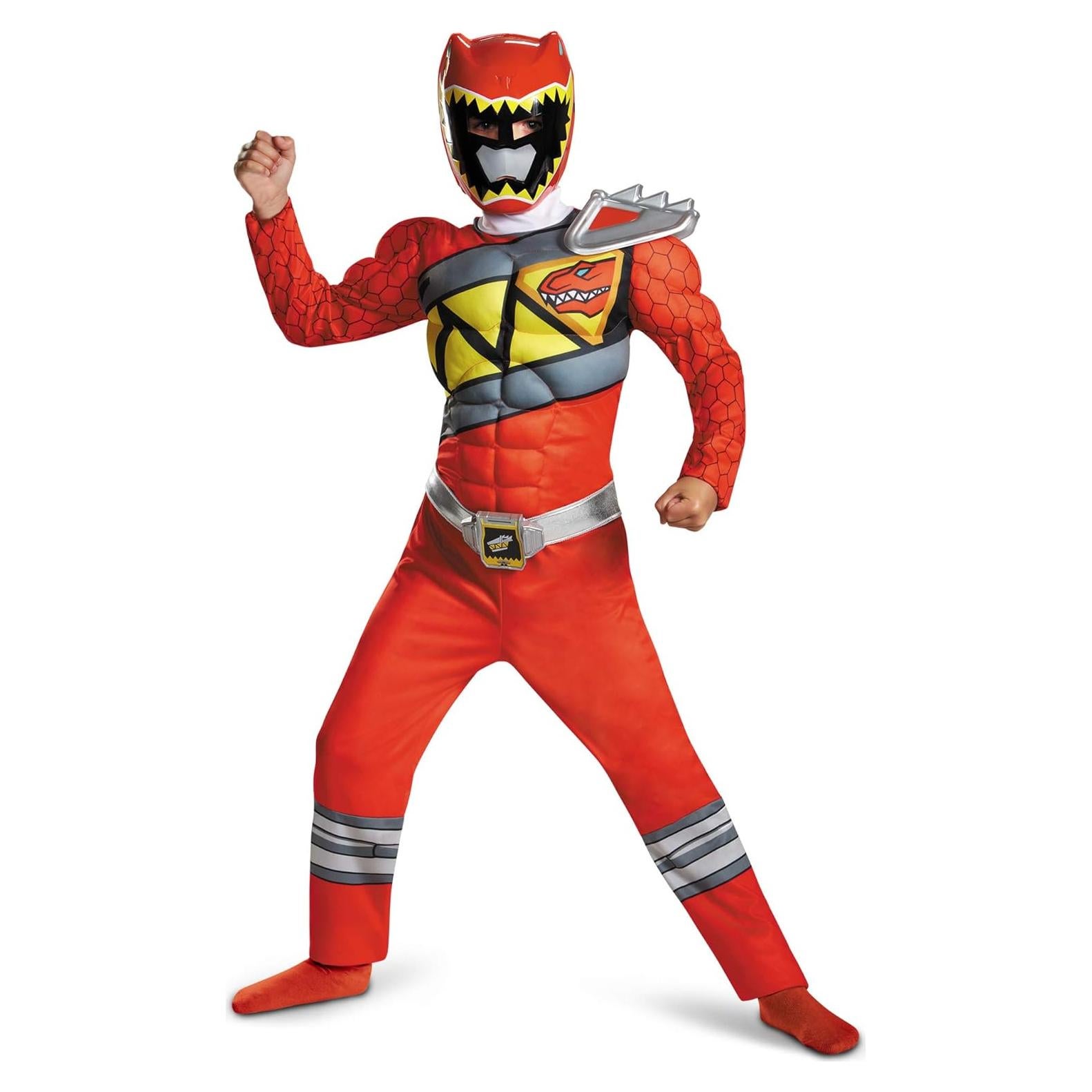 Disfraz Red Ranger Dino Charge Disguise para Niños Musculosos