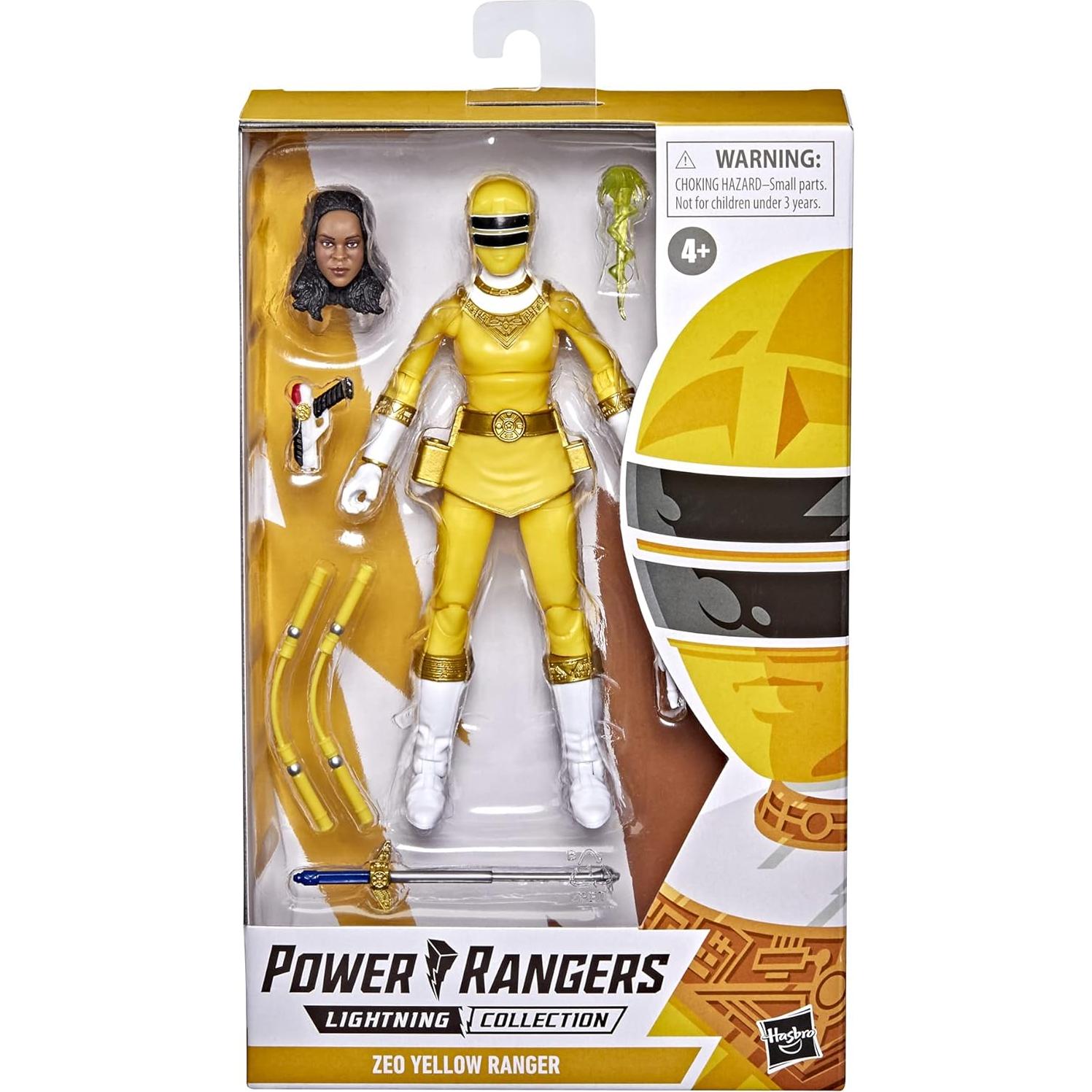 Figura de acción Power Rangers Zeo Ranger Amarillo 15 cm con accesorios