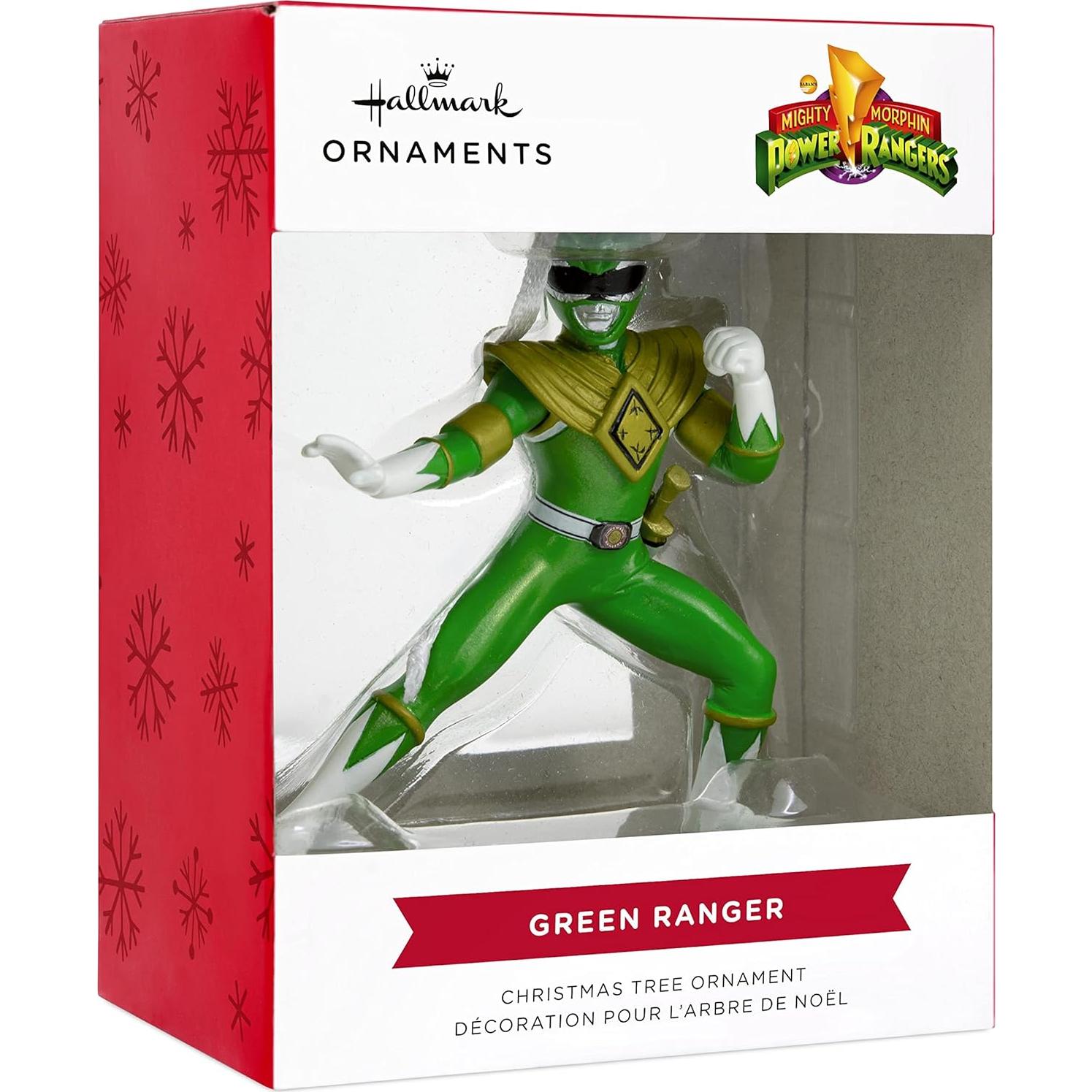 Adorno de Navidad Hallmark Ranger Verde Power Rangers 7.62 cm
