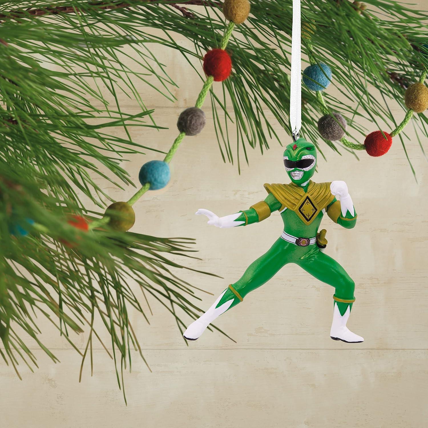 Adorno de Navidad Hallmark Ranger Verde Power Rangers 7.62 cm