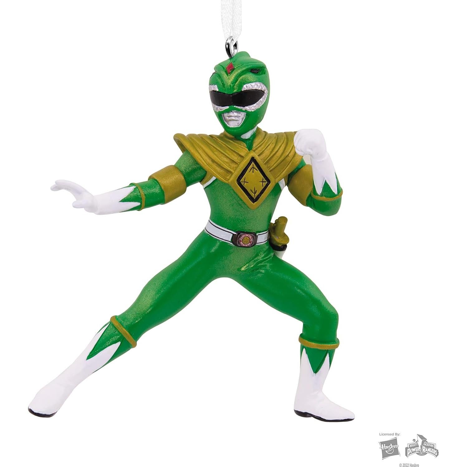 Adorno de Navidad Hallmark Ranger Verde Power Rangers 7.62 cm