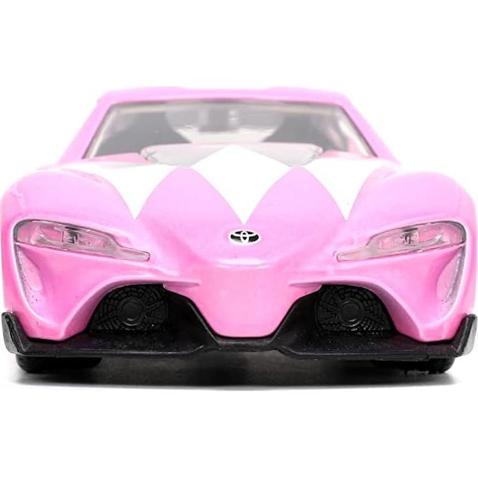 Coche Die-cast Toyota FT-1 Concept Jada Toys con Ranger Rosa 1.65"