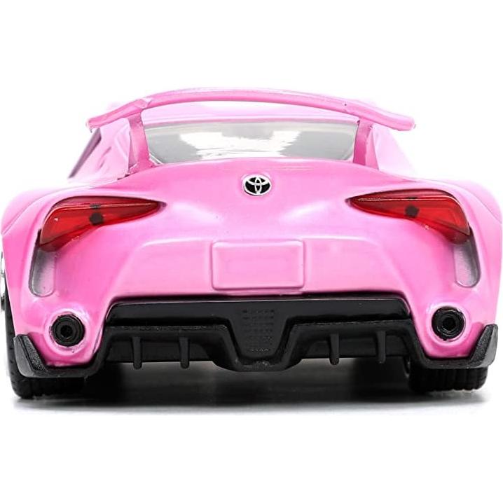 Coche Die-cast Toyota FT-1 Concept Jada Toys con Ranger Rosa 1.65"