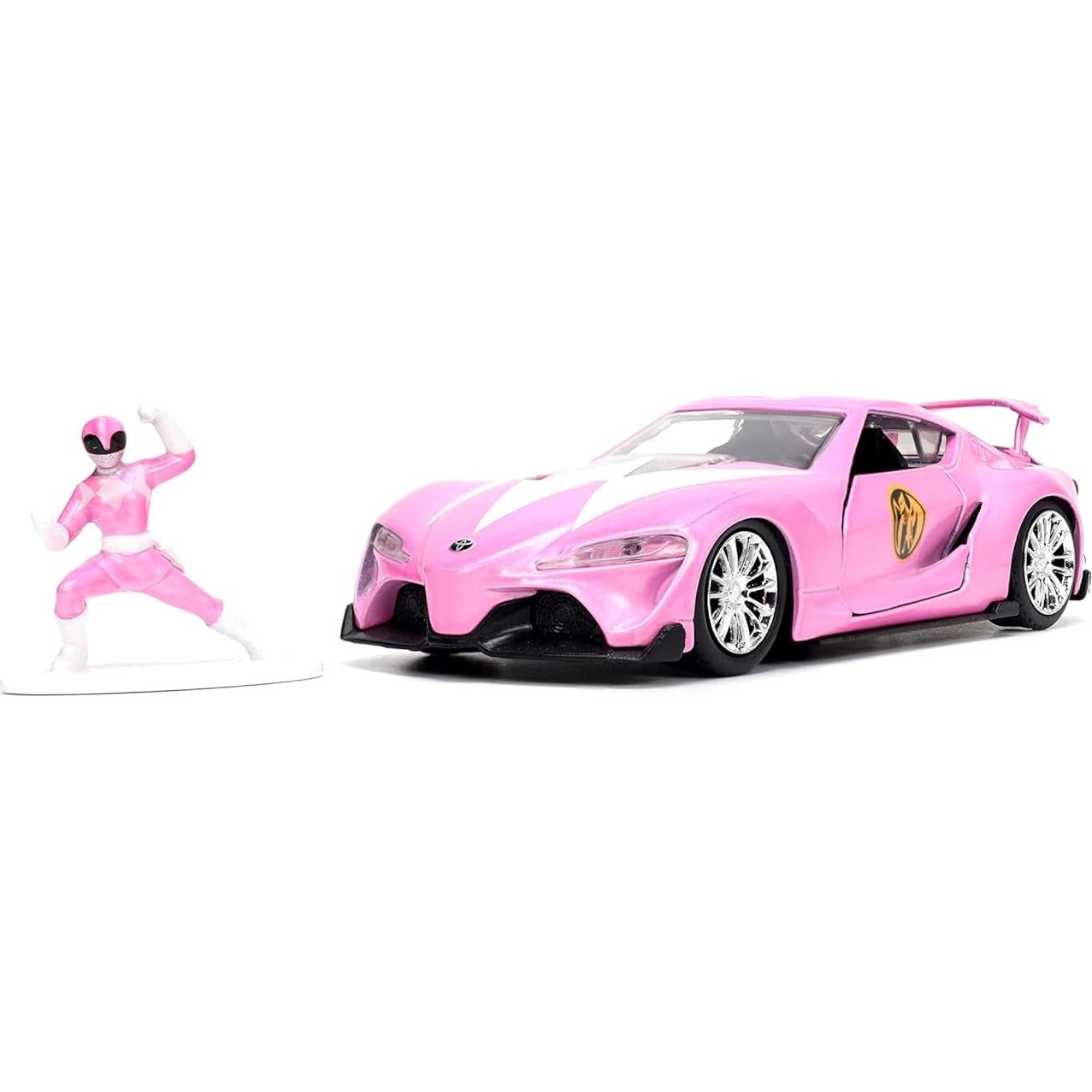 Coche Die-cast Toyota FT-1 Concept Jada Toys con Ranger Rosa 1.65"