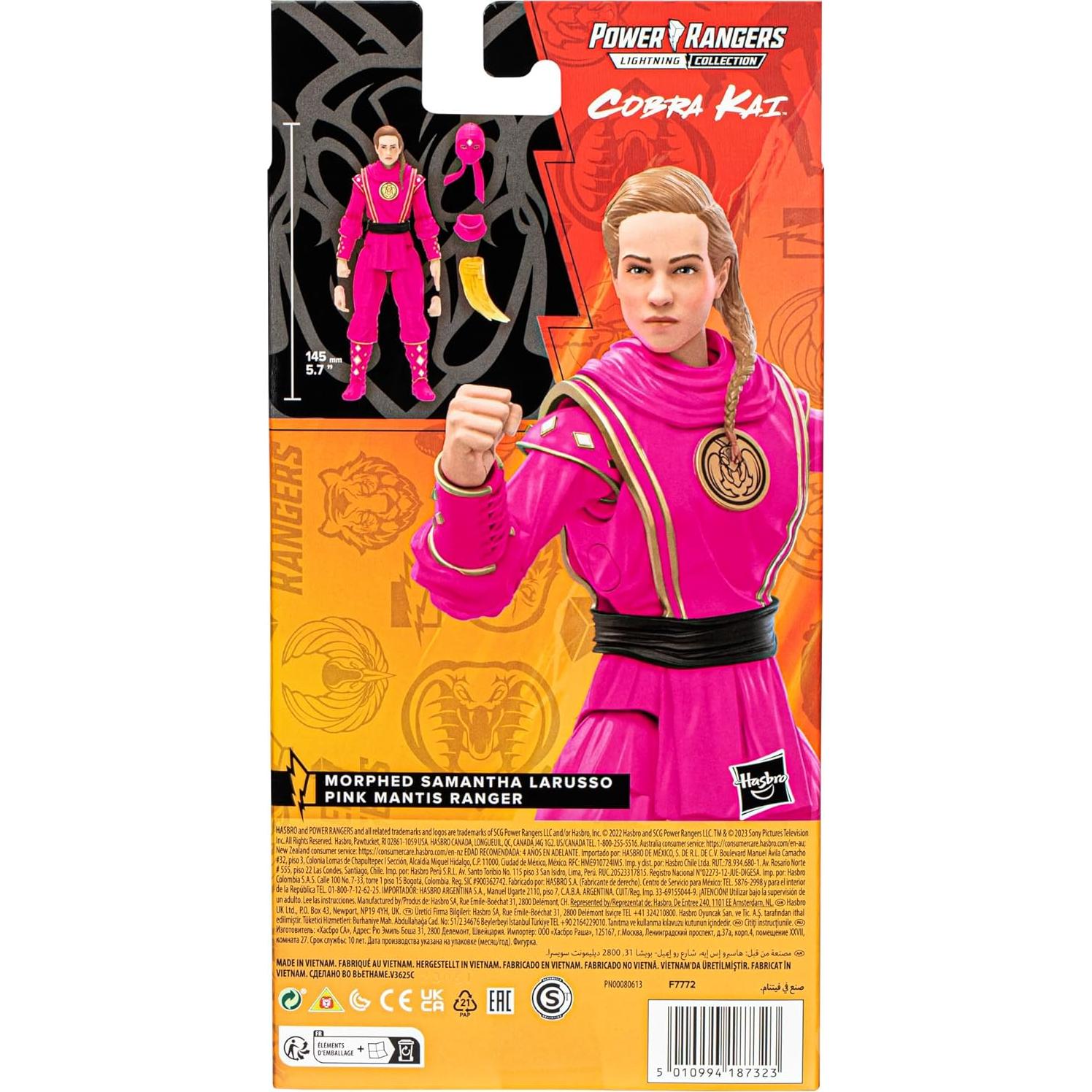 Figura Morfosis Samantha LaRusso Ranger Mantis Rosa 15cm Hasbro