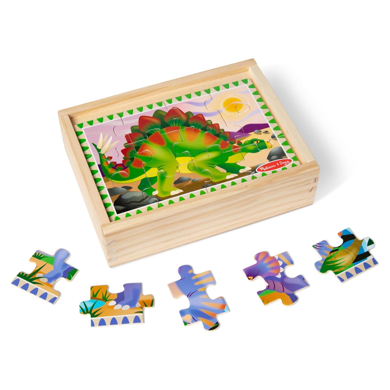 Rompecabezas de Madera Dinosaurios Melissa & Doug 4-en-1