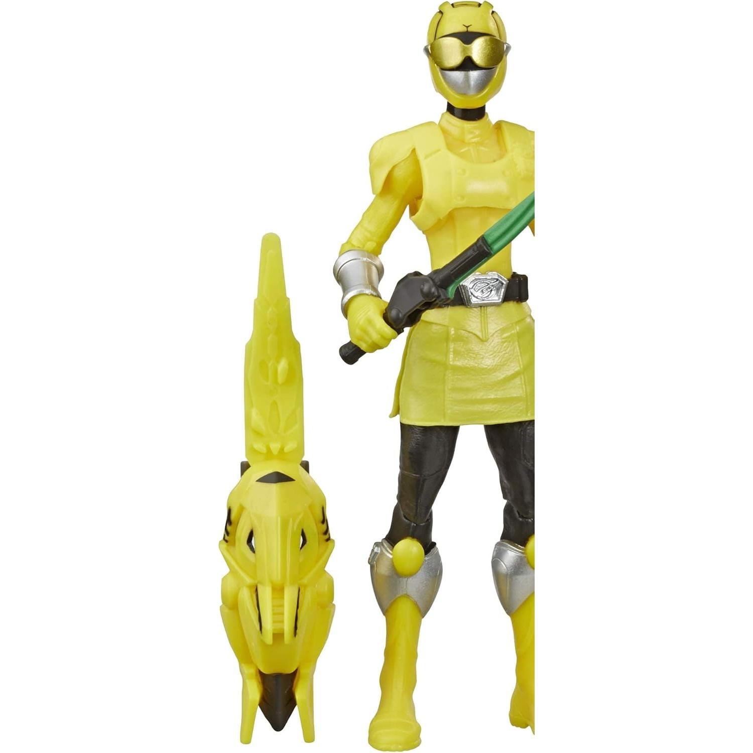 Figura Ranger Amarillo Beast-X Hasbro 15 cm con llave Morph-X